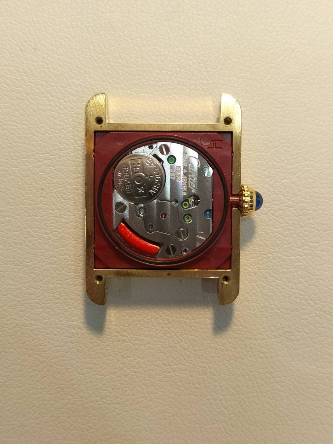 カルティエ マストタンク SM 1613 クォーツ Cal.057 SV925 革 純正Dバックル (GP)サイドトリニティ文字盤 1996年頃~1998年頃 オーバーホール済み