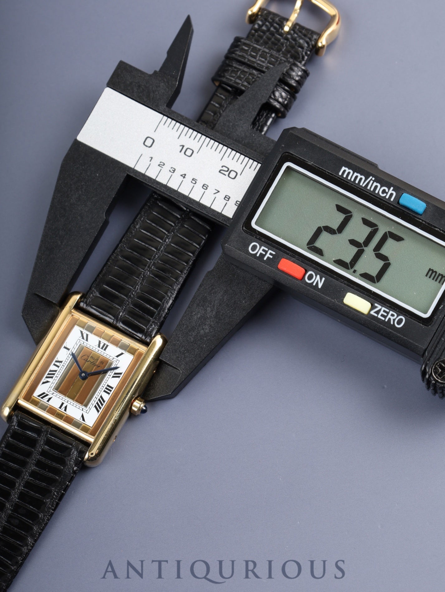 カルティエ マストタンク LM 6 81006 クォーツ SV925 革 純正ピンバックル(GP)フロントトリニティ文字盤(SWISS表記)箱 冊子 保証書(1995年)カルティエブティックにてコンプリートサービス済み