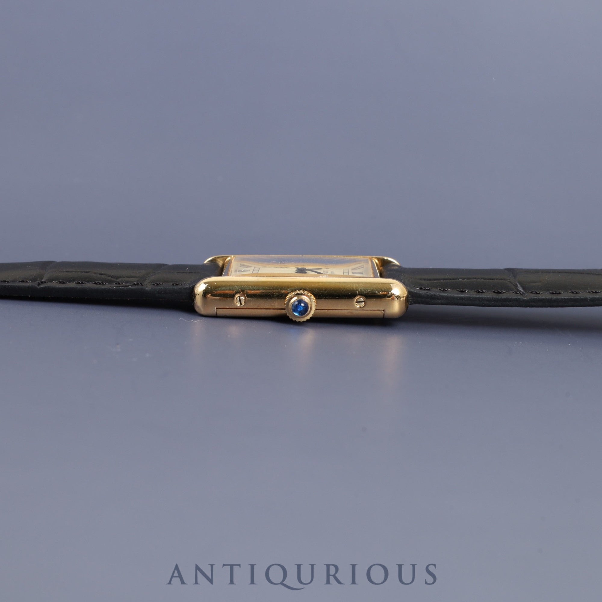 Cartier Must Tank LM Manual winding Cal.78-1 SV925 Genuine leather strap Genuine D buckle (GP) Ivory Roman dial Circa 1976-Early 1980s Overhauled