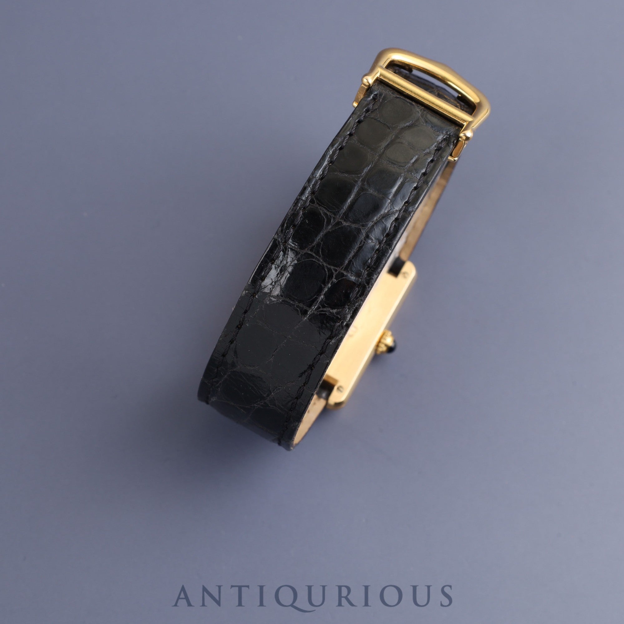 Cartier Must Tank LM 590005 Quartz Cal.069 SV925 Genuine leather strap Genuine D buckle Opalan dial Overhauled