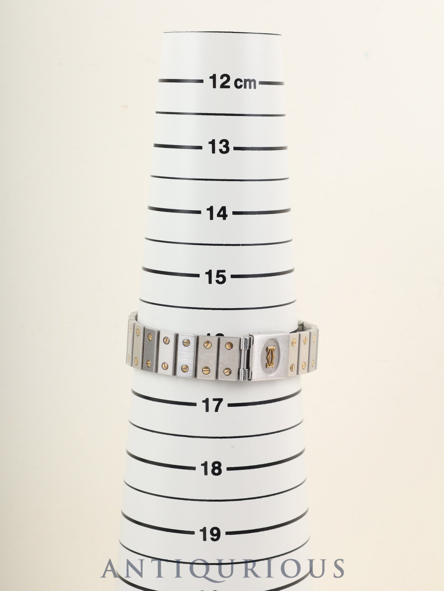 Cartier Santos Octagon LM 2966 Automatic Caliber ETA2671 Stainless Steel/Yellow Gold White Roman Dial Box and Booklet Overhauled