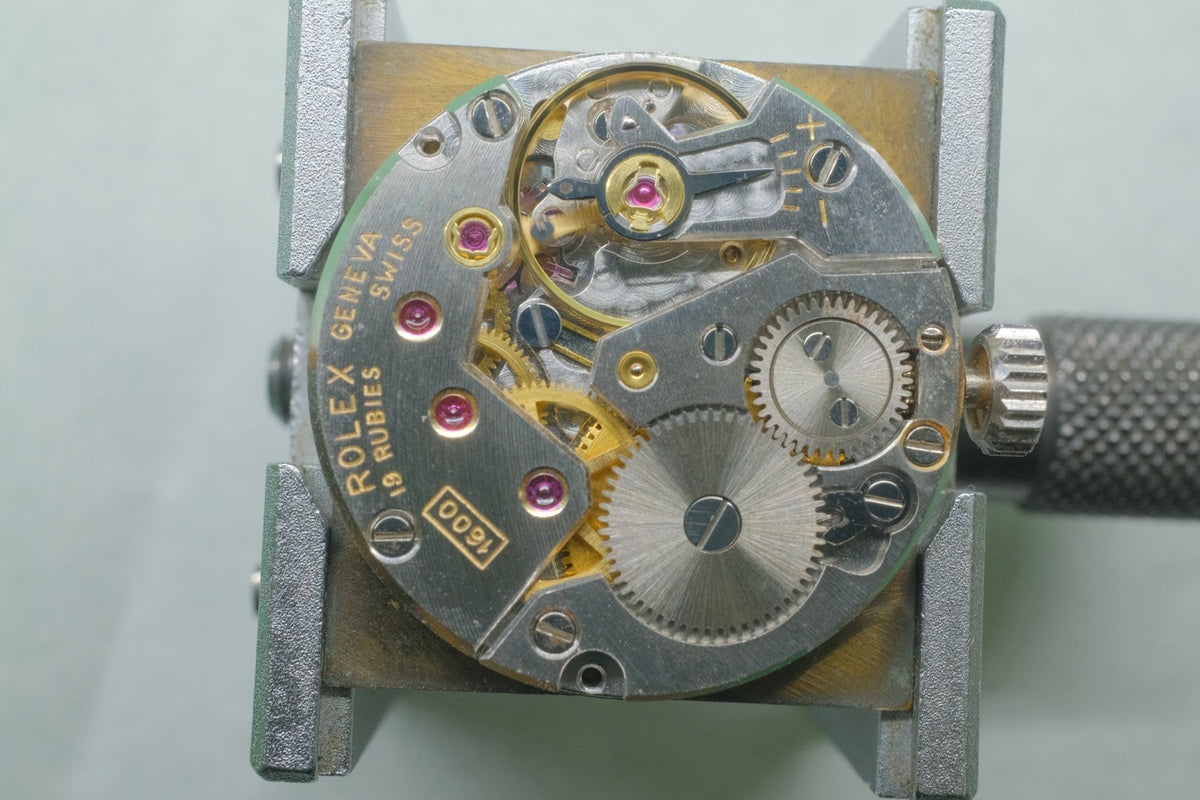 ロレックス チェリーニ 4012 手巻き Cal.1600 750WG 革 純正ピンバックル(SS)ホワイトローマン文字盤(SWISS表記)38番台 (1973年) オーバーホール済み