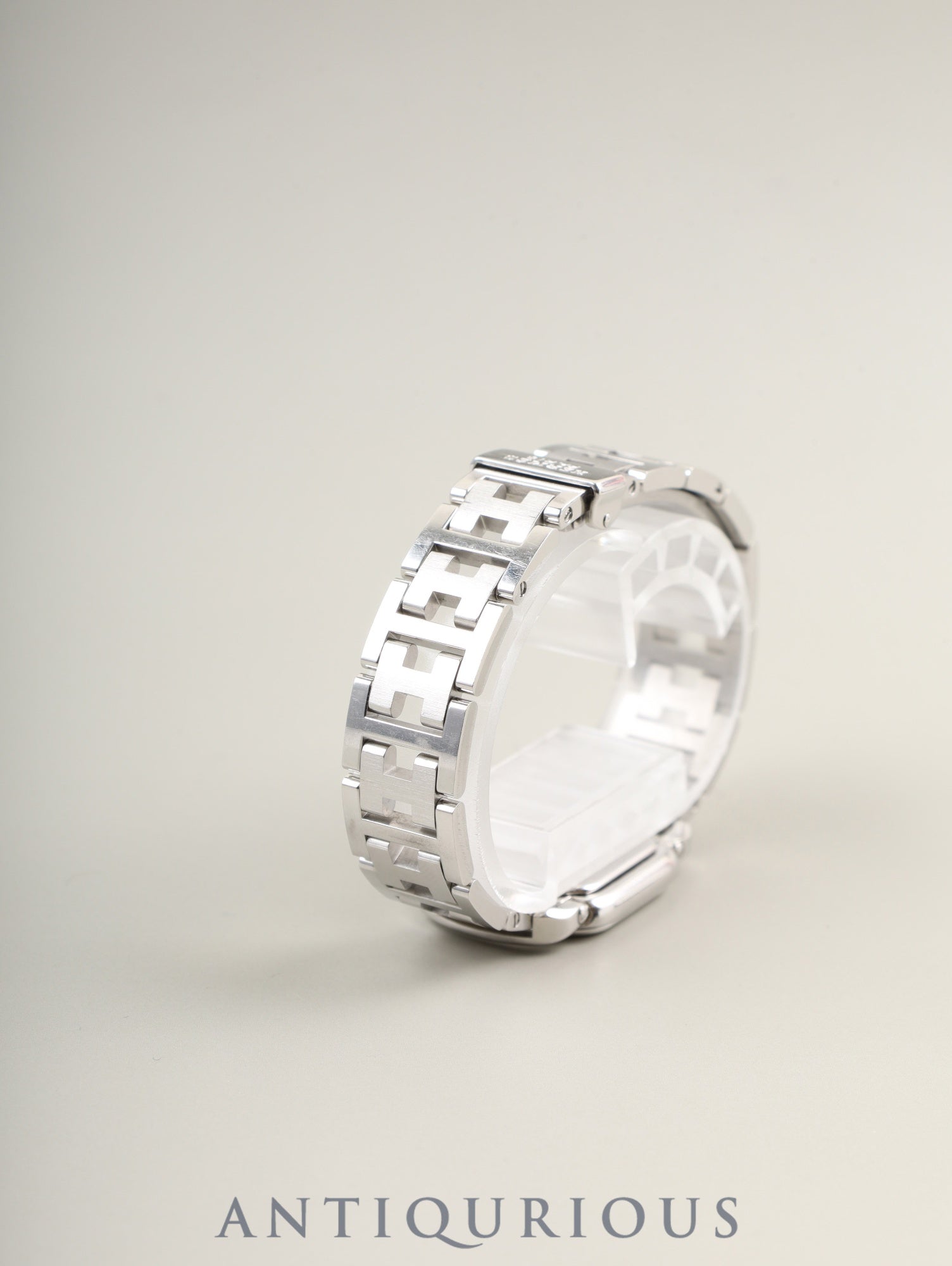 エルメス ラリー RA1.210 クォーツ Cal.976.001 SS SS ホワイト文字盤 箱 オーバーホール済み