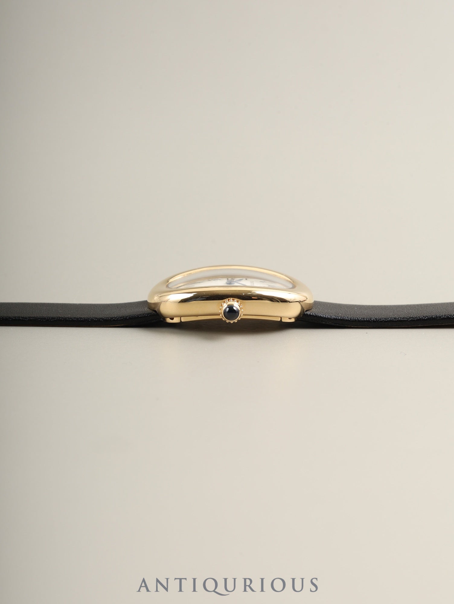 Cartier Baignoire SM WGBA0007 / 4194 Quartz Cal.159 750YG Leather Original Pin Buckle (750YG) Ivory Roman Dial (SWISS MADE marking) Box (Cushion: old model) Booklet Warranty (2022) Overhauled