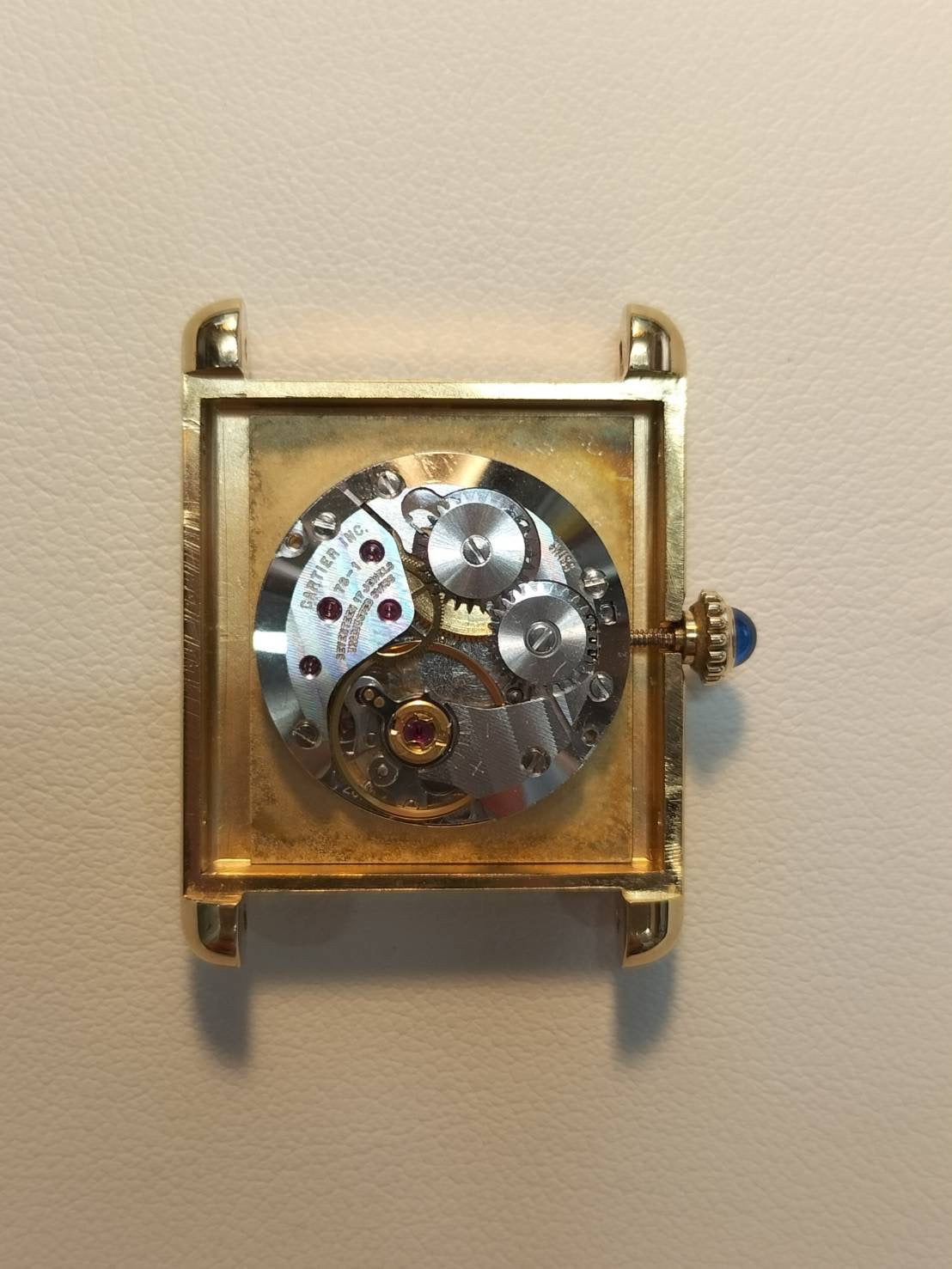 カルティエ マストタンク LM 6 手巻き Cal.78-1 SV925 革 純正ピンバックル(GP)サンレイ文字盤(SWISS 表記) 箱 冊子 保証書(1981年)オーバーホール済み