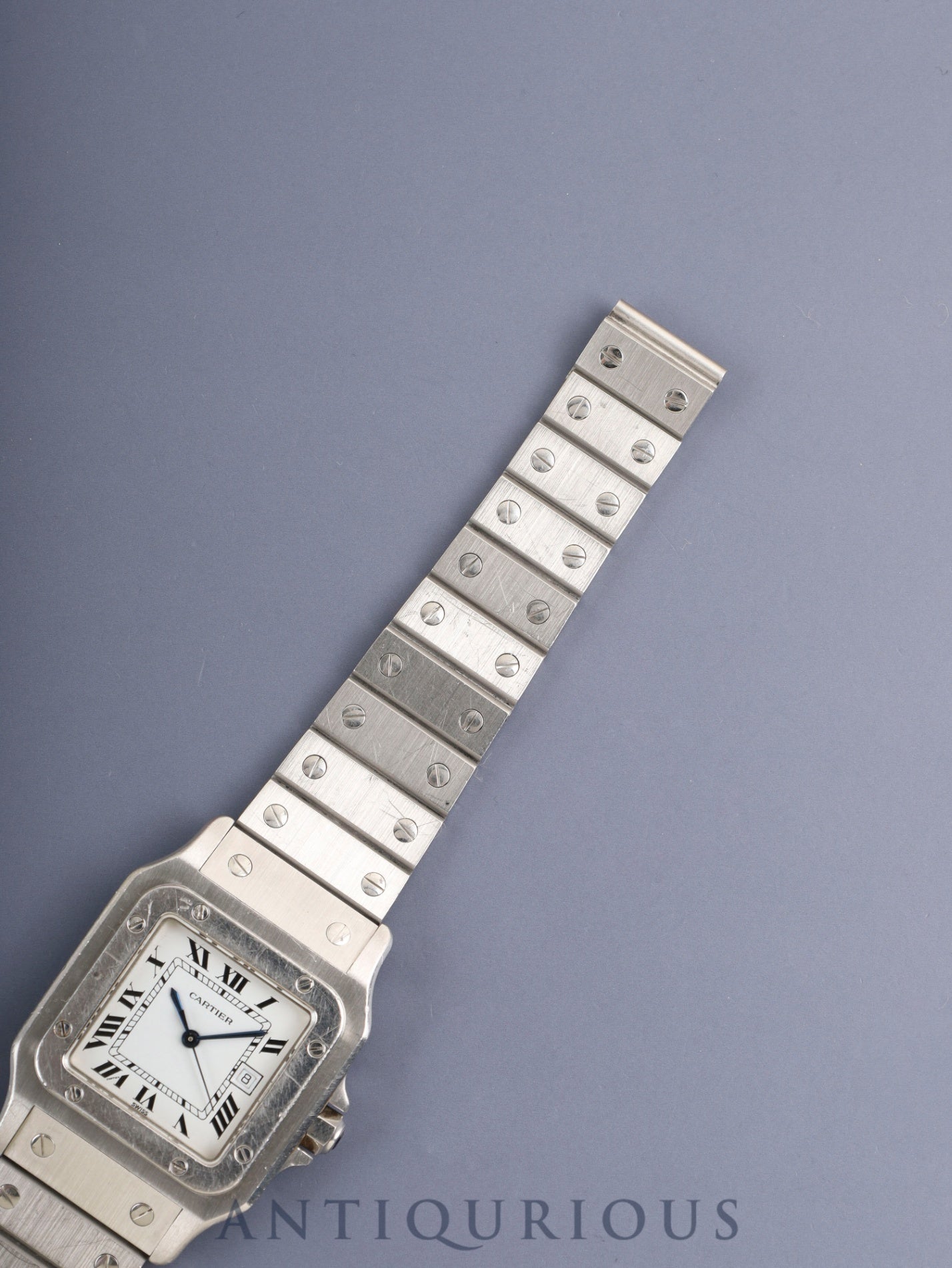 Cartier Santos Carrée LM 2960 Automatic Cal. ETA2671 SS SS White Roman Dial (SWISS marking) Overhauled
