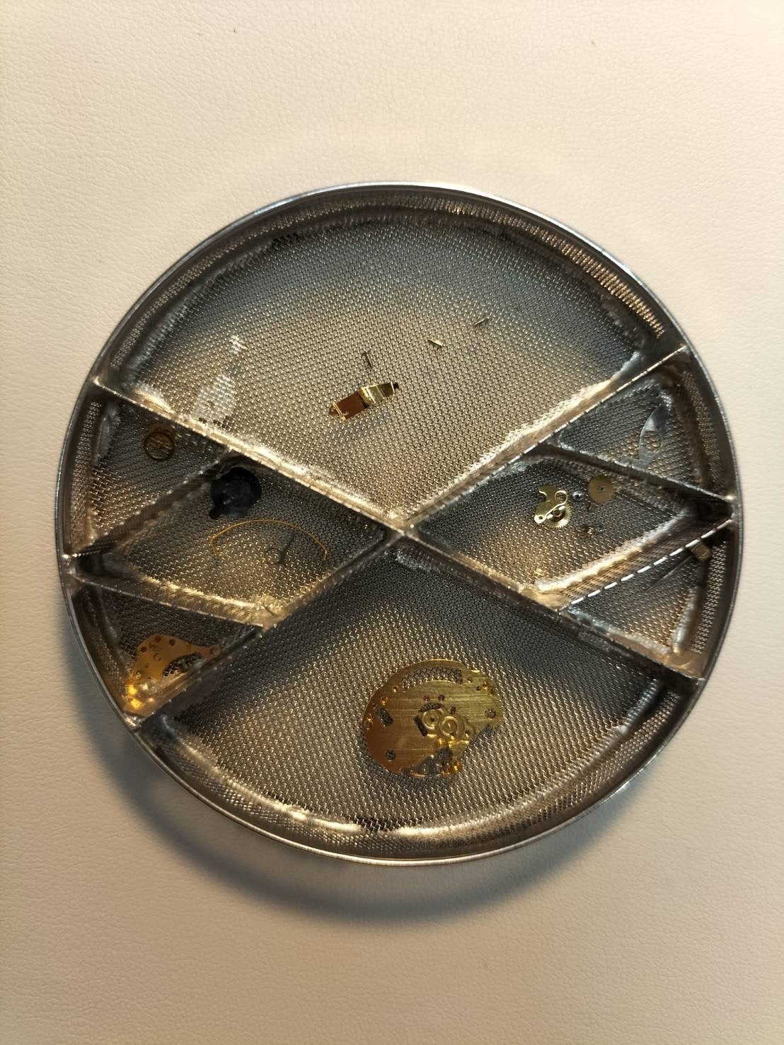 Omega De Ville 595.0084 Quartz Cal.976.001 GP Leather Third-party buckle Gold stripe dial Box Warranty Overhauled
