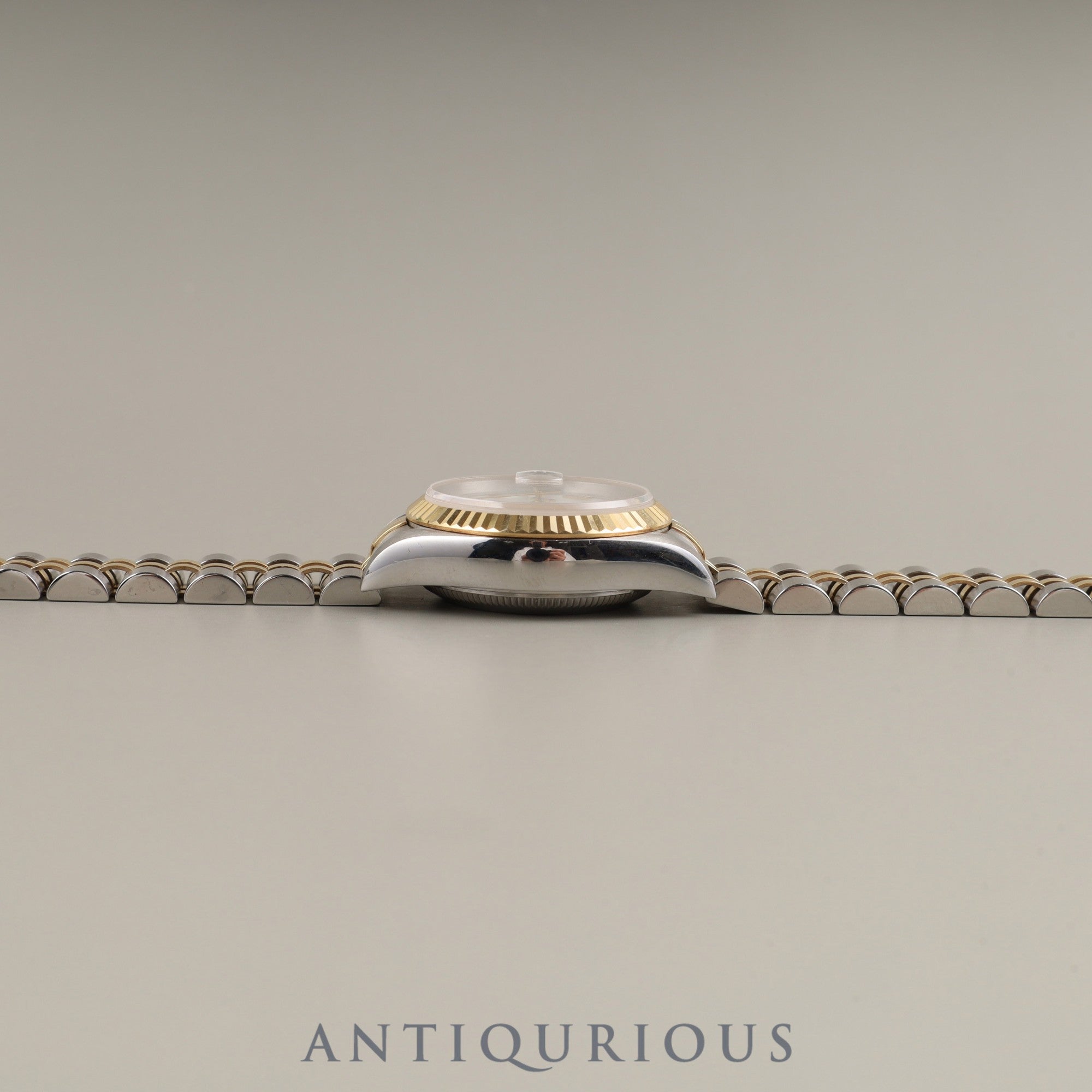 Rolex Lady-Datejust 69173 Automatic Caliber 2135 Stainless Steel/Yellow Gold White Shantung Dial W Serial Number (1994-1995) 1 Link Tag Overhauled