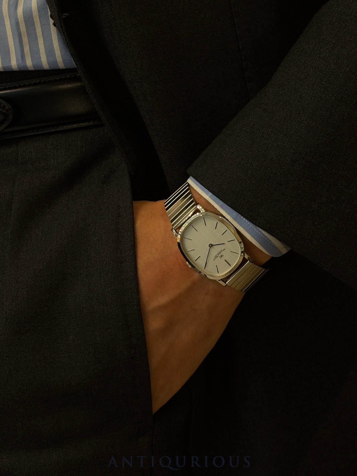 IWC Old Inter 2586 Manual winding Cal.- SS SS Silver linen dial (SWISS表記) Box Tag Overhauled