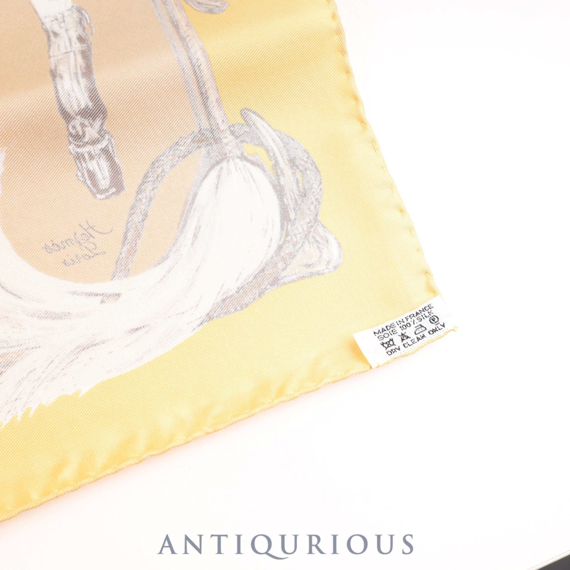 エルメス スカーフ カレ45 A PROPOS DE BOTTES ブーツ柄 SILK100% 箱 カード