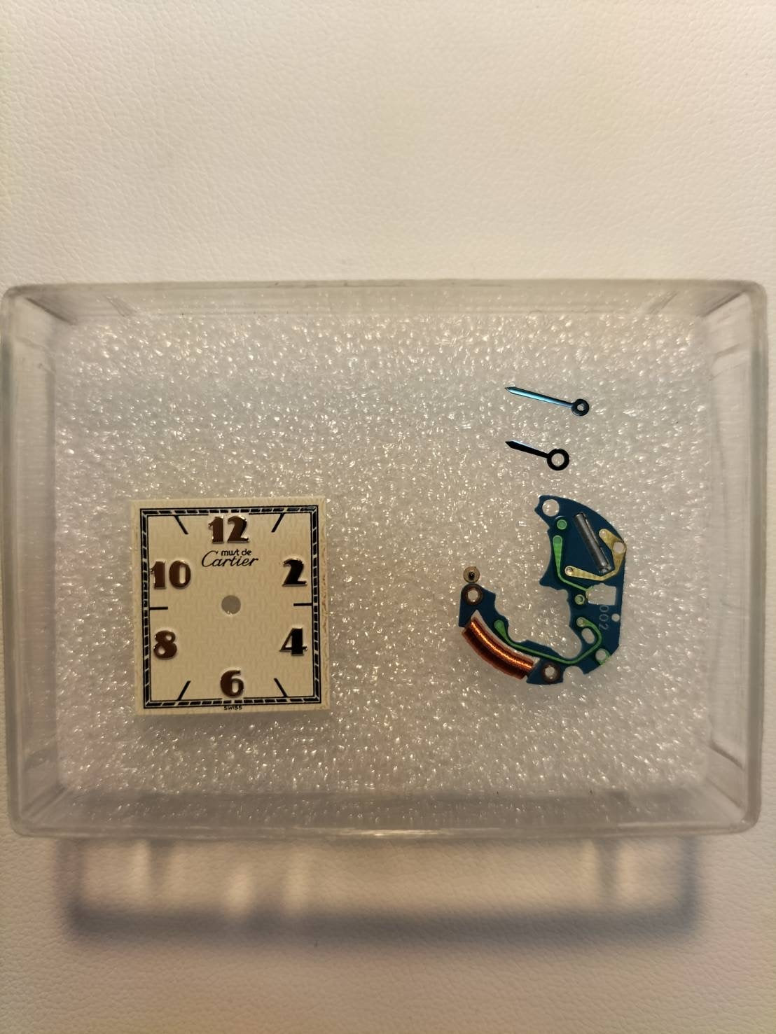 Cartier Must Tank SM W1008354 / 1613 Quartz Cal.057 SV925 Leather Genuine D Buckle (GP) Flying Arabic CC Dial Overhauled