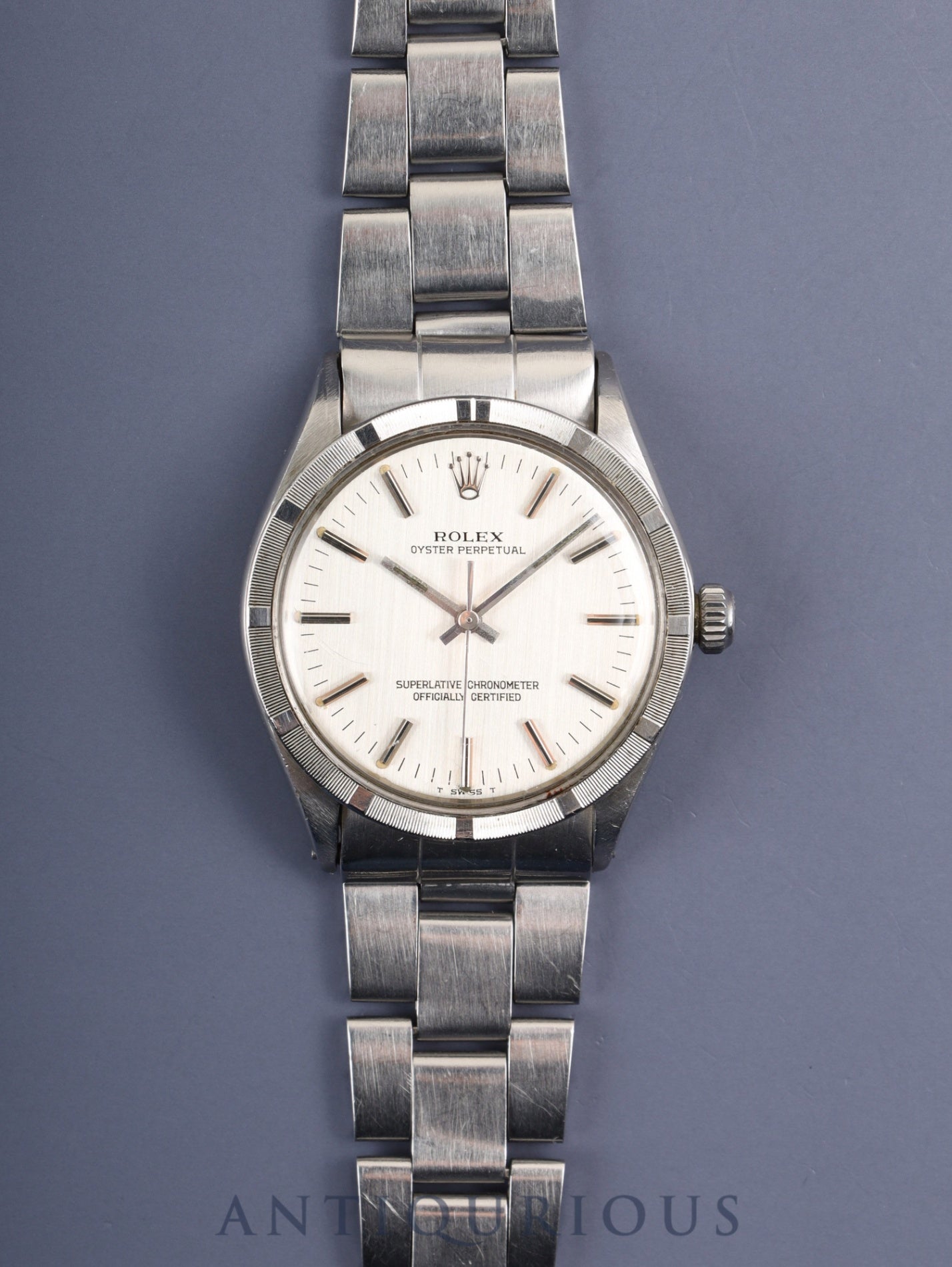 ロレックス オイスターパーペチュアル 1007 自動巻き Cal.1570 SS SS シルバー文字盤 29番台(1970年) オーバーホール済み