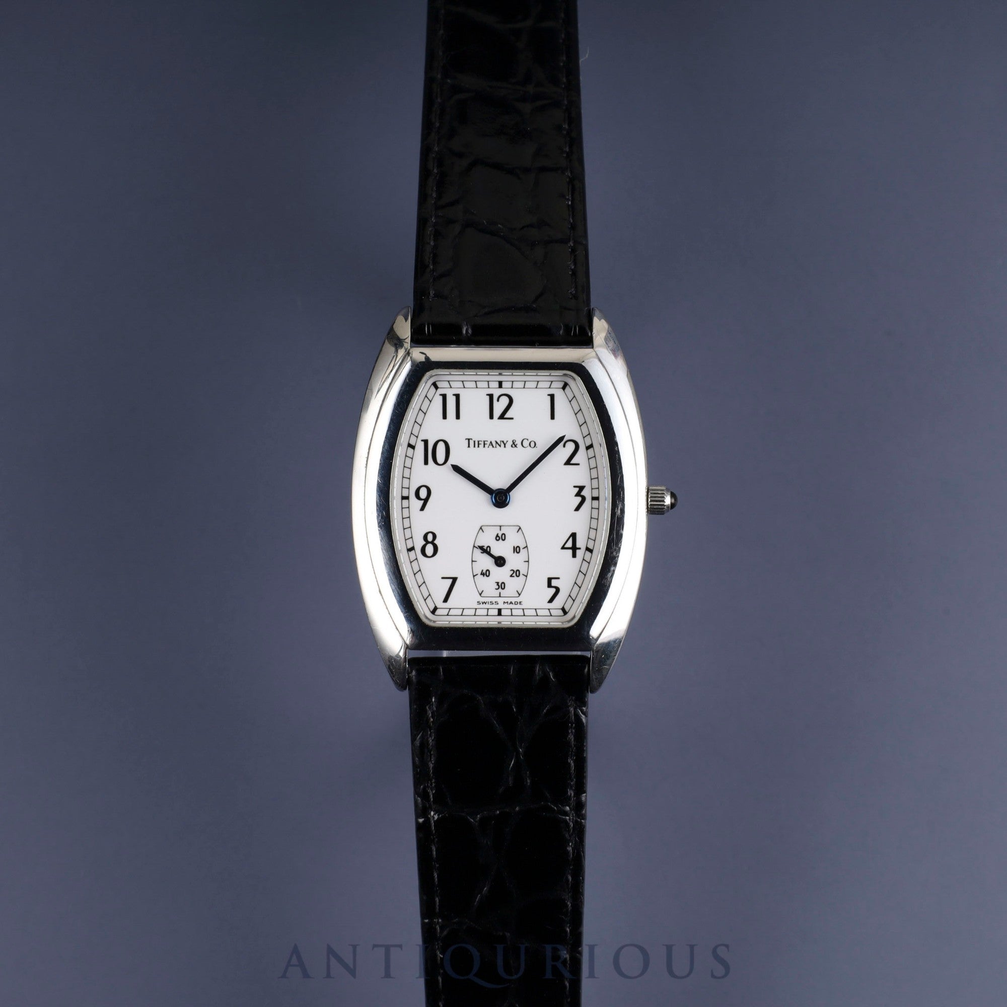 ティファニー クラシックトノー スモールセコンド 515.1018 クォーツ Cal.980.163 SS 革 純正尾錠(SS) ホワイトアラビア文字盤 オーバーホール済み
