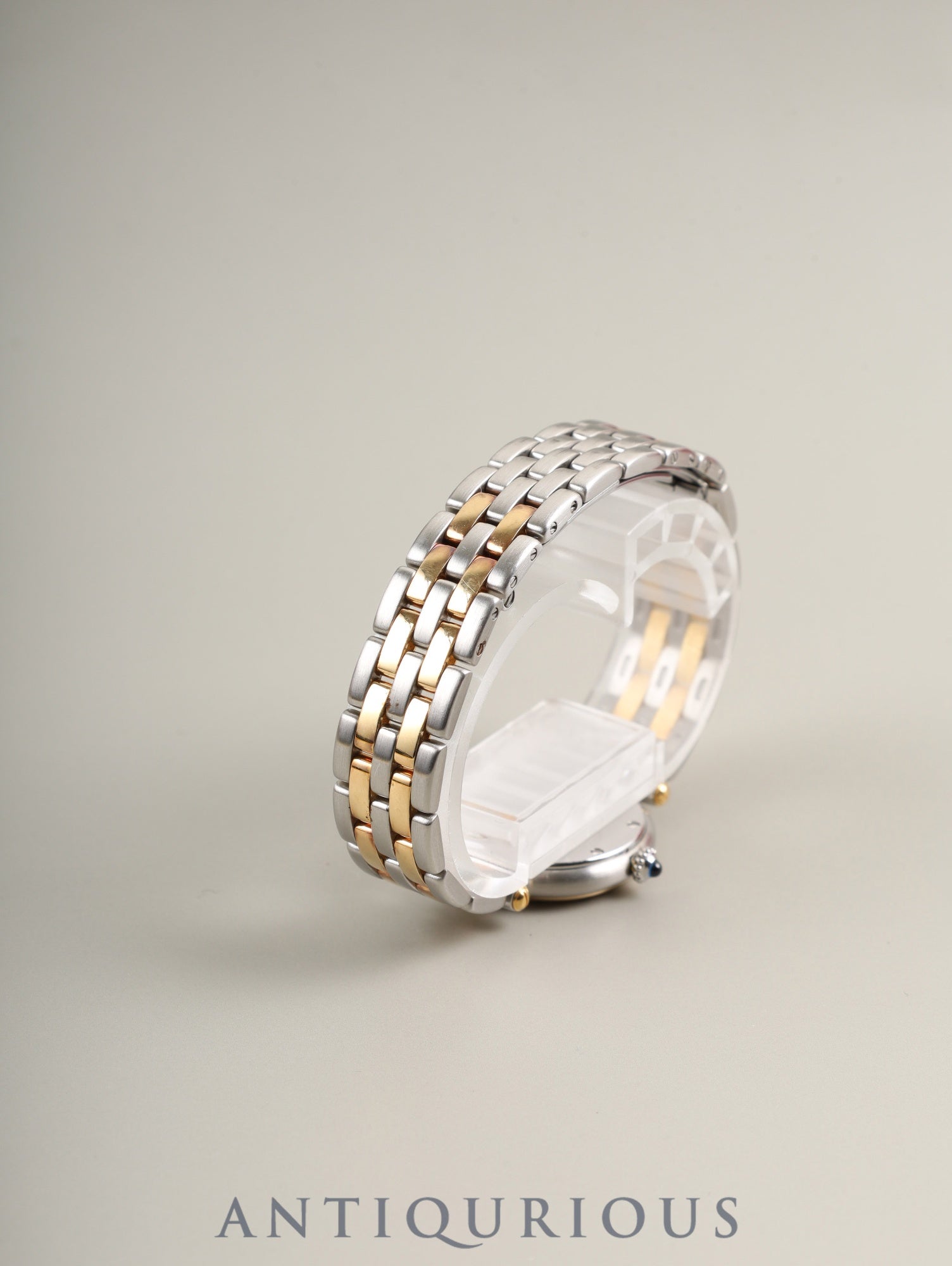 Cartier Panthère Vendôme SM 166920 Quartz Cal.157 Stainless Steel/Yellow Gold 2-row White Roman Dial Box Booklet Warranty (1989) Cartier Repair Certificate (2006) Overhauled