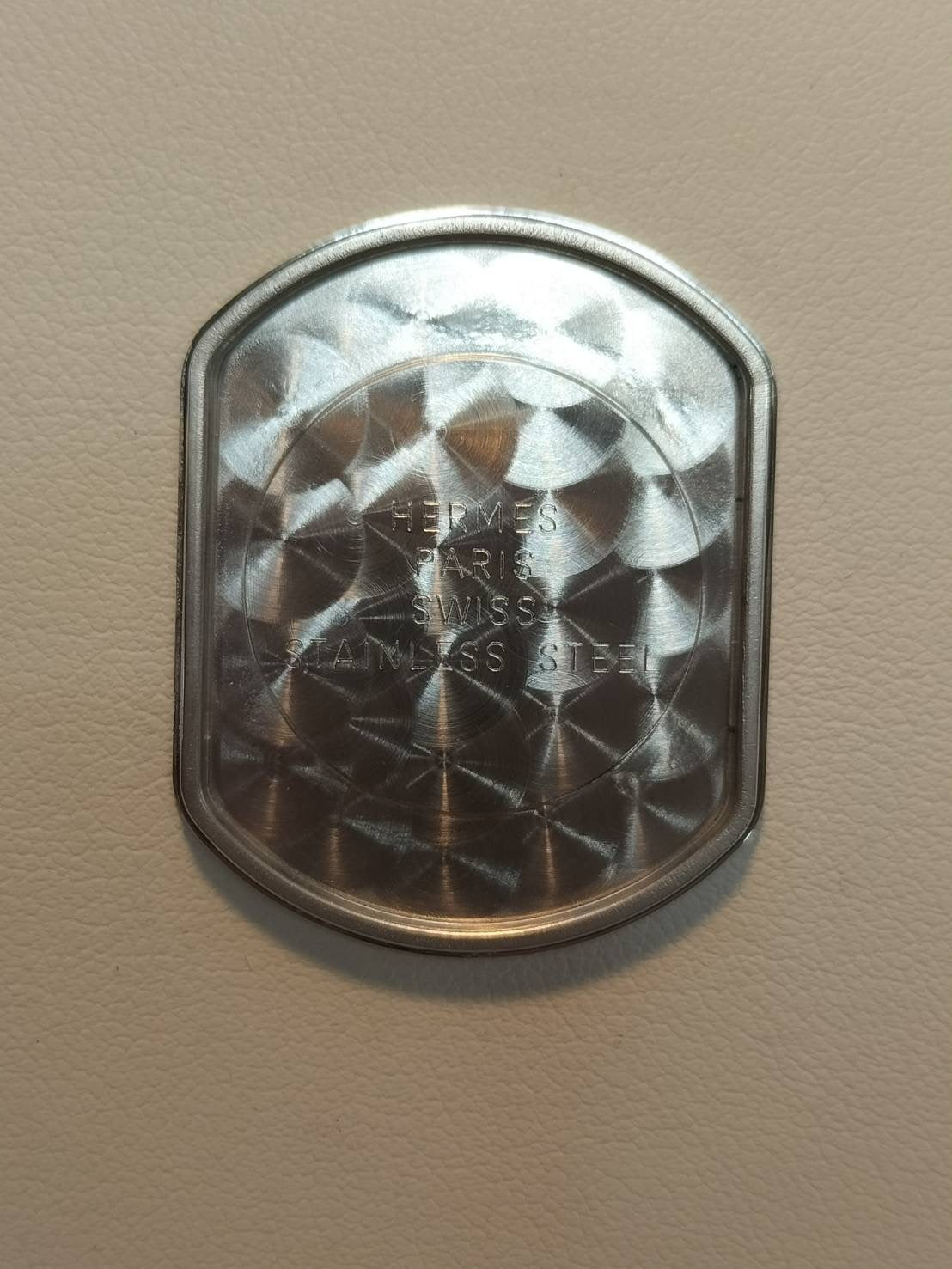 エルメス ラリー スモールセコンド RA1.810 クォーツ Cal.980.163 SS 革 社外尾錠(SS)グレー文字盤 オーバーホール済み