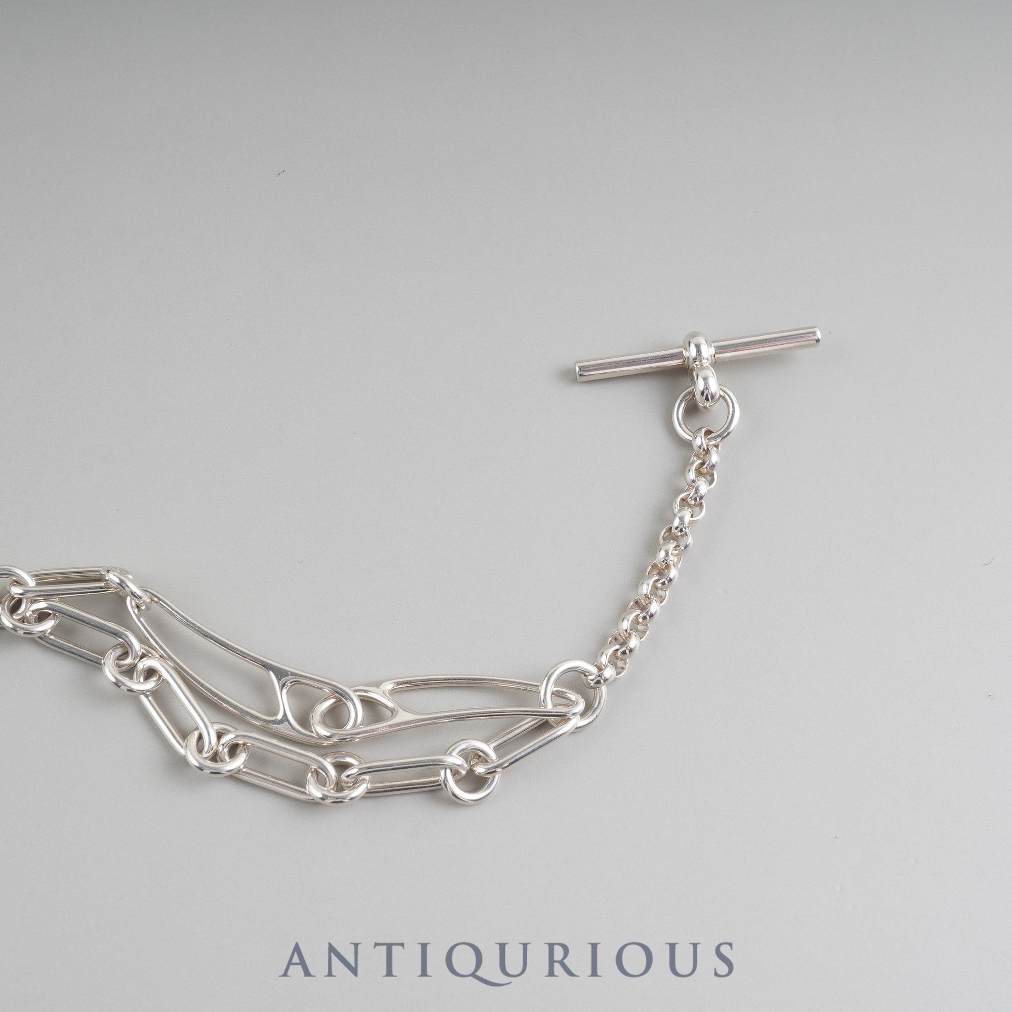 Hermes Chaine d'Ancre Punk ST Bracelet, wrist circumference approximately 16cm, SV925, box, 21 years engraved