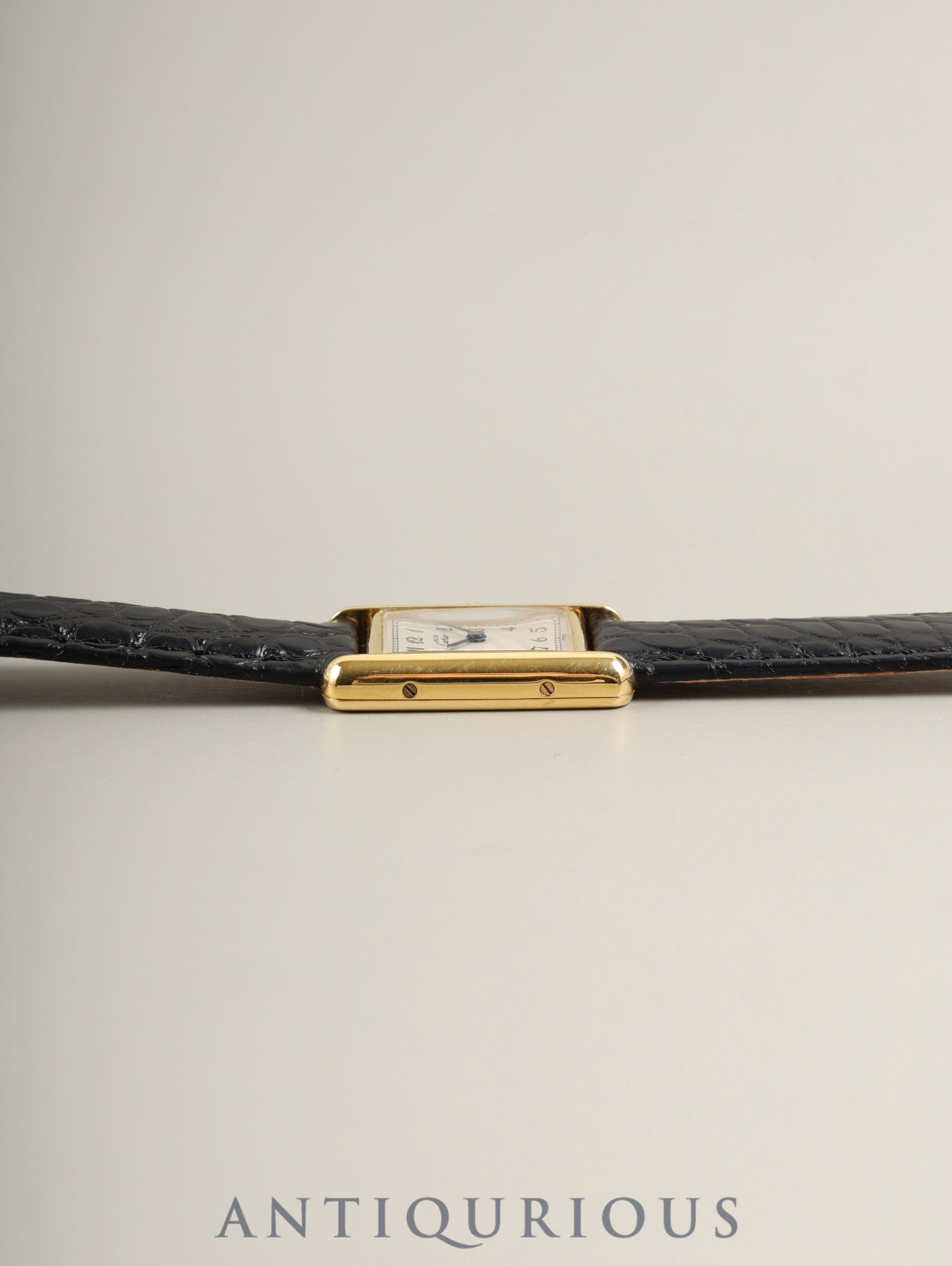 Cartier Must Tank SM 5057001 Quartz Cal.057 SV925 Leather strap Original D-buckle (GP) Arabic numeral dial (SWISS marking) Overhauled and newly polished