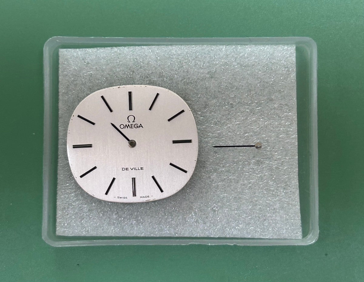 Omega De Ville 111.0132 Manual Winding Caliber 625 Stainless Steel Leather Strap with Genuine Stainless Steel Buckle, Silver Dial, Overhauled