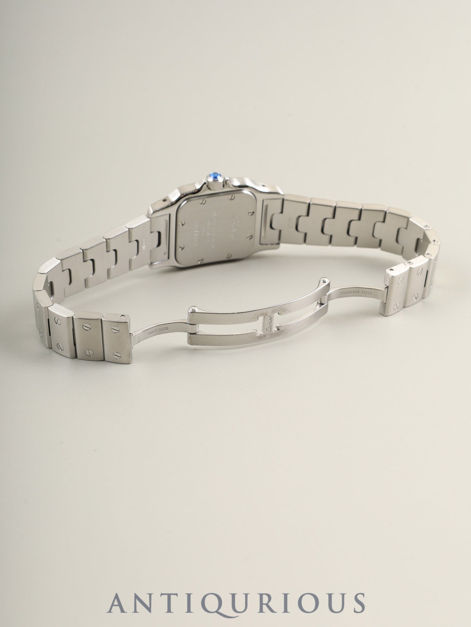 Cartier Santos Galbee SM W20056D6 / 1565 Quartz Caliber - Stainless Steel Ivory Roman Dial Completely Serviced at a Cartier Boutique