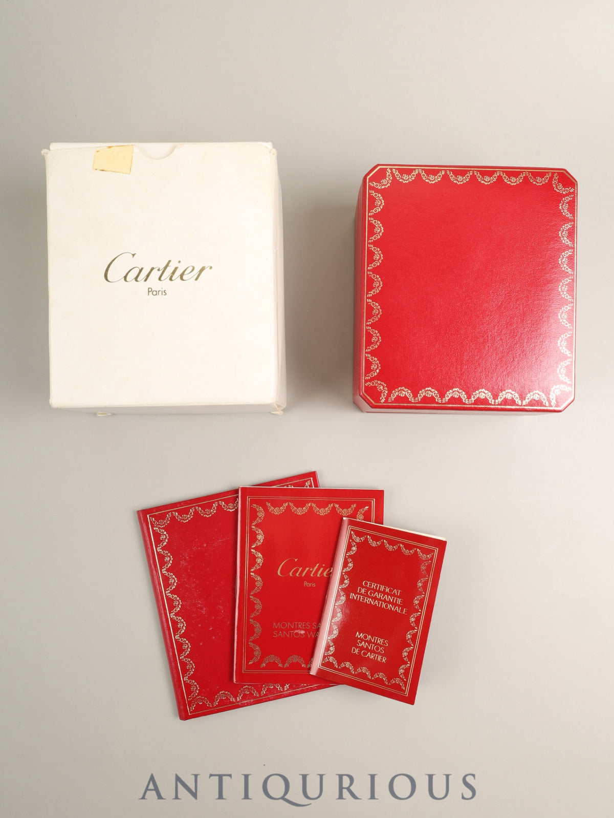 カルティエ サントス カレ LM 81036283 / 1172961 自動巻き Cal.077 SS/YG SS/YG ホワイトローマン文字盤(SWISS表記) 箱 冊子 保証書(1994年 / 詳細未記載)オーバーホール済み