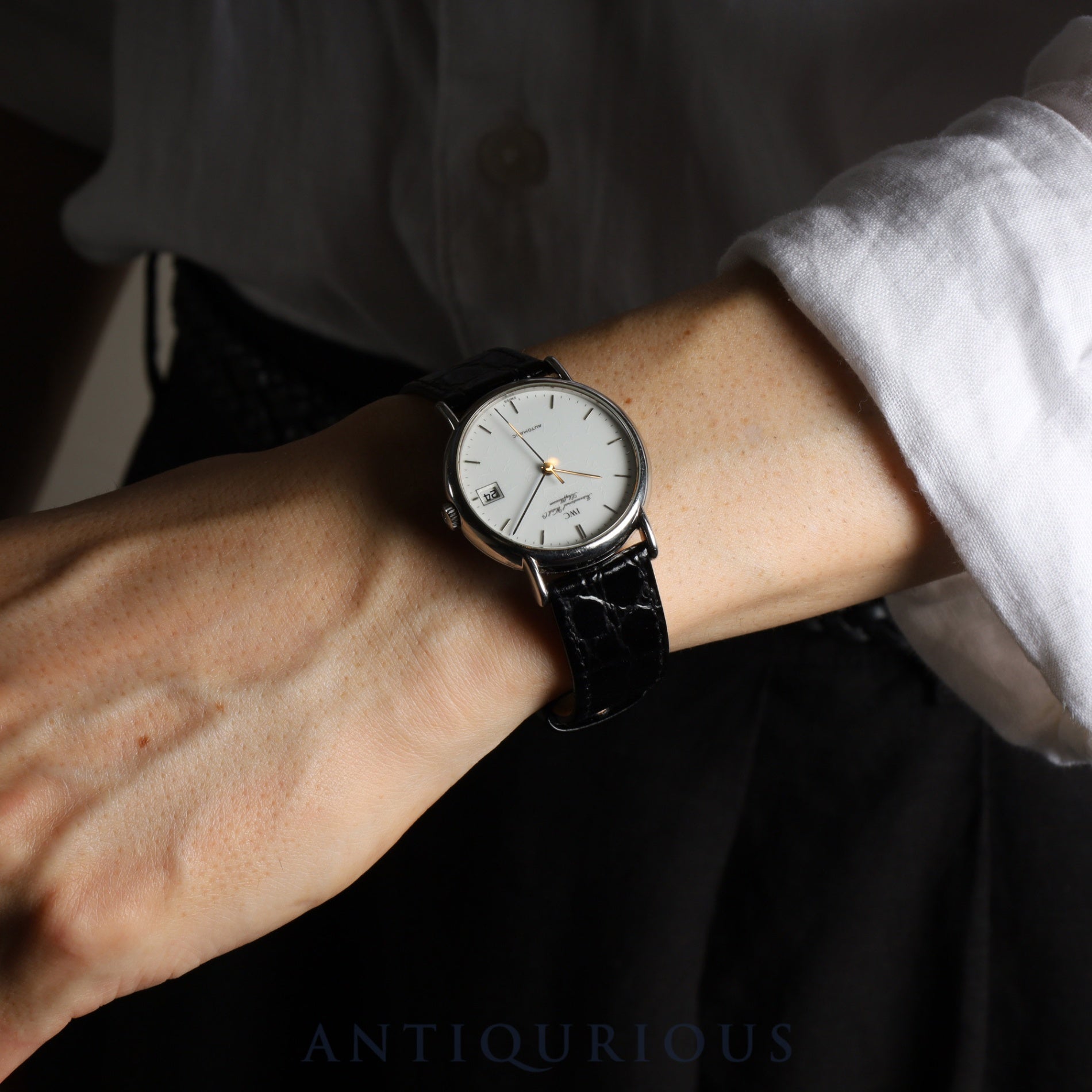 IWC Portofino IW3513 Automatic Cal.- SS Leather Third party buckle (SS) White dial Overhauled IWC