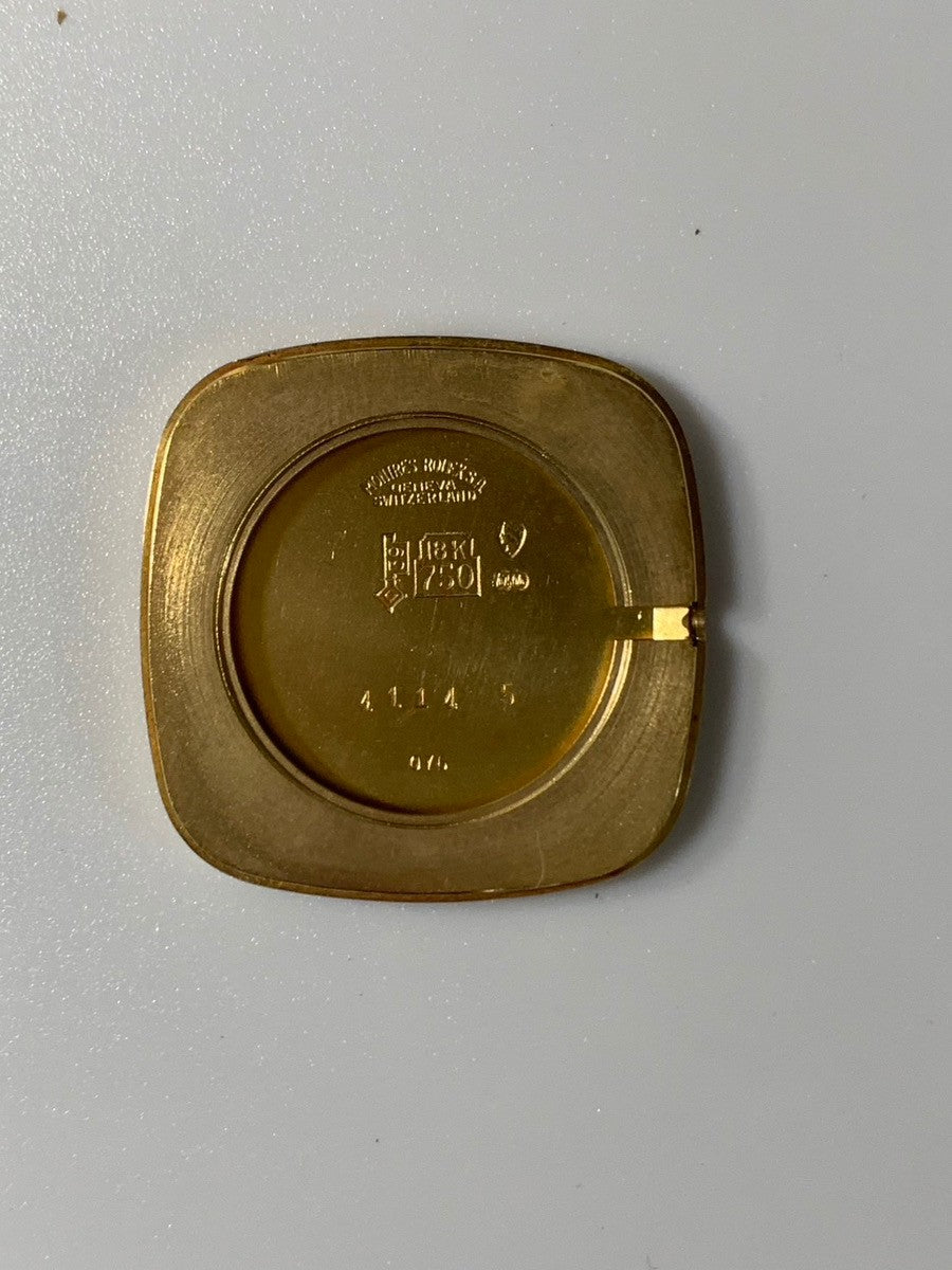 ロレックス チェリーニ 4114 手巻き Cal.1601 750YG 革 純正尾錠(GP)シャンパン文字盤 42番台(1975年)オーバーホール済み