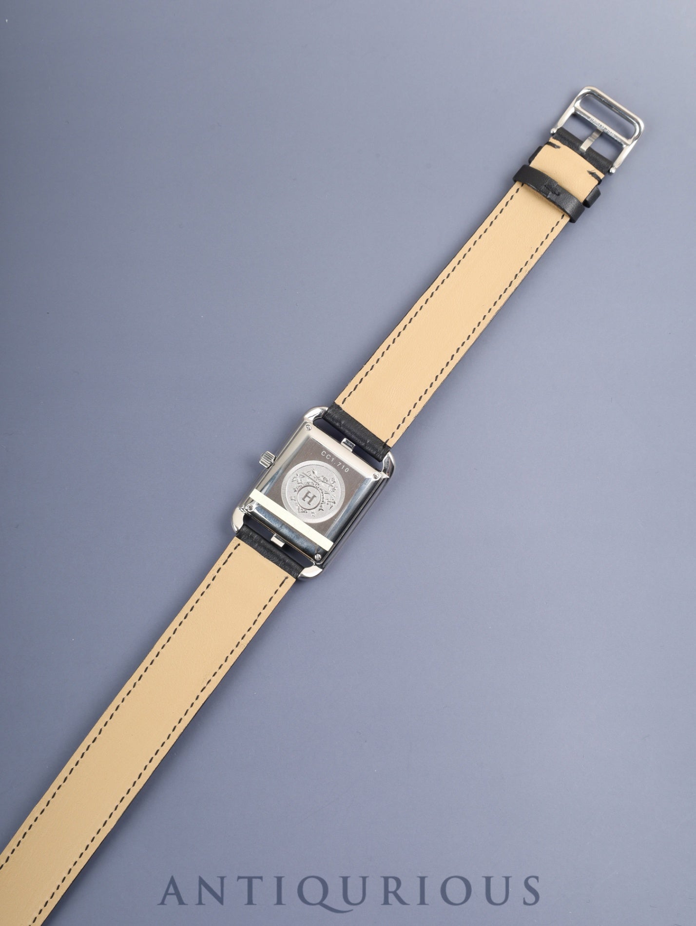 エルメス ケープコッド CC1.710 自動巻き Cal.- SS 革 純正尾錠(SS)グレーアラビア文字盤 保証書 エルメスにてにてコンプリートサービス済み