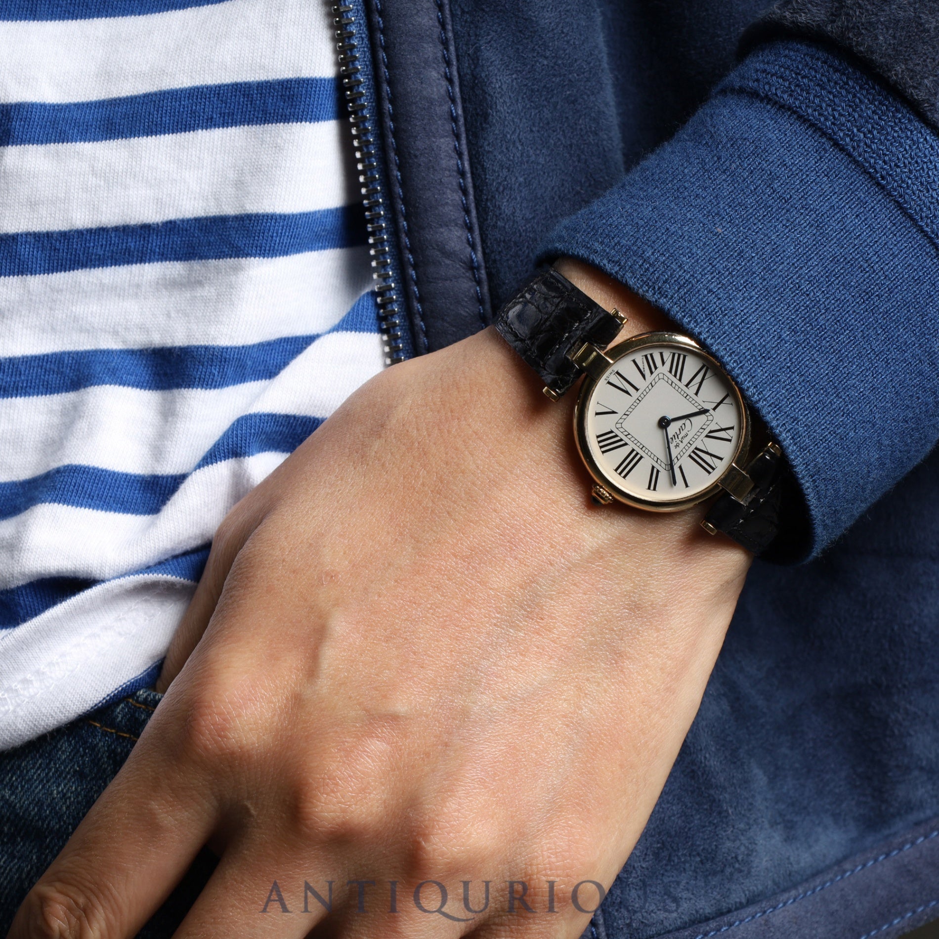 Cartier Must Vendome 590003 / W1005454 Quartz Cal.690 SV925 Genuine leather strap Genuine D buckle (GP) Opalan dial Overhauled