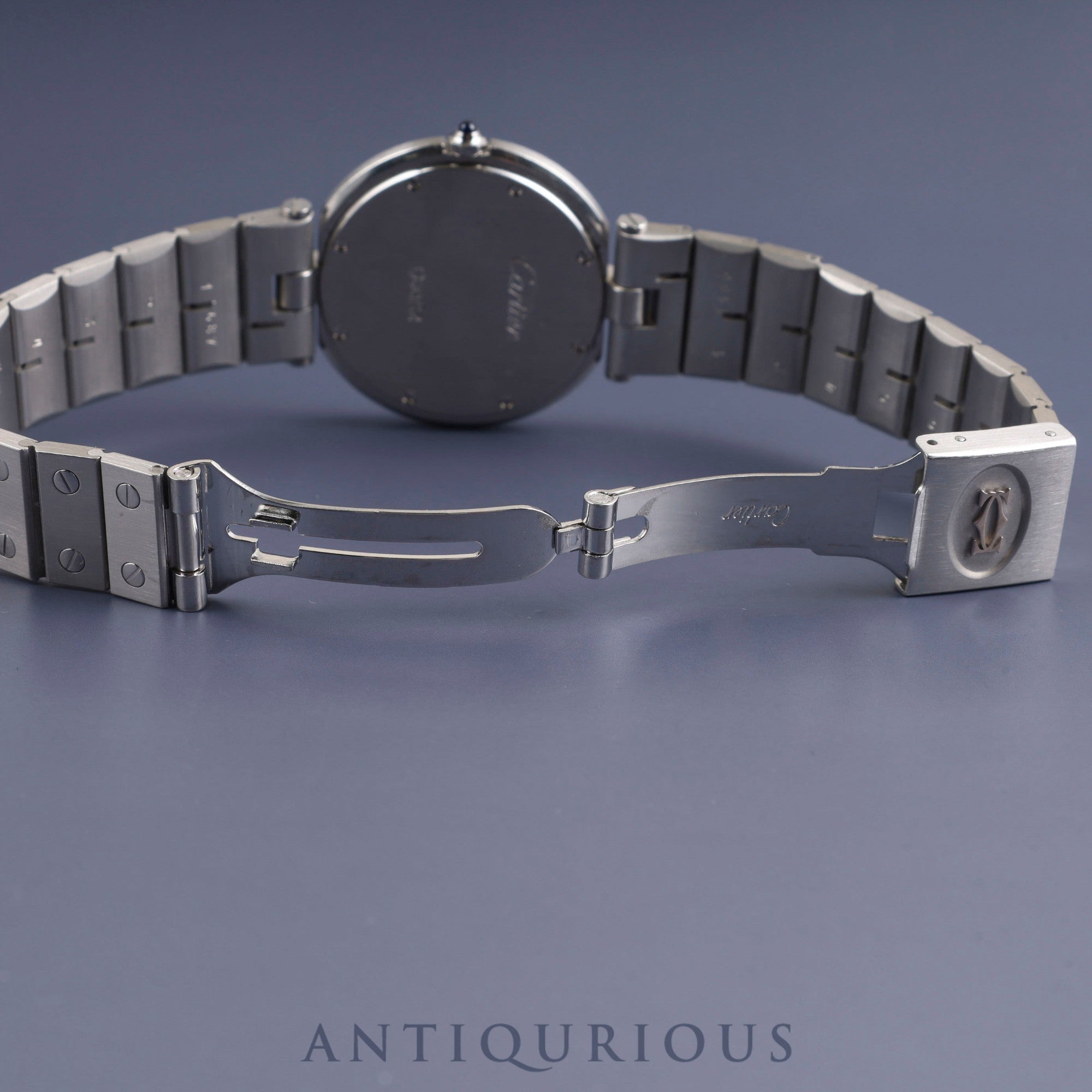 カルティエ サントス ヴァンドーム LM 83038188/8192 クォーツ SS SS ホワイトローマン文字盤 カルティエブティックにてコンプリートサービス(フルメンテナンス)済み