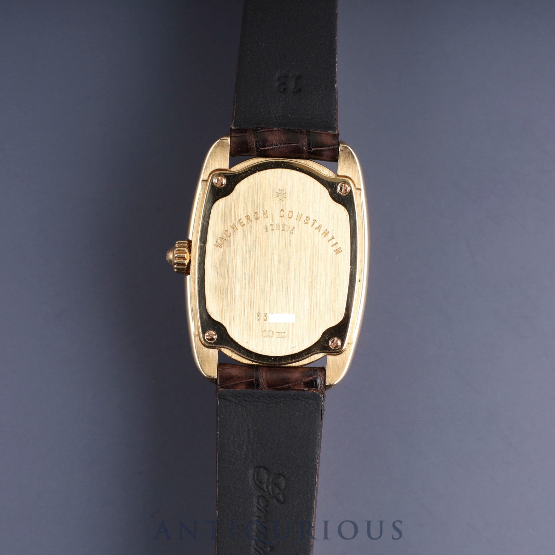 Vacheron Constantin Historical Oval 31110/000J-7 Manual winding Cal.1055 750YG Leather Genuine buckle (750) Ivory dial Overhauled