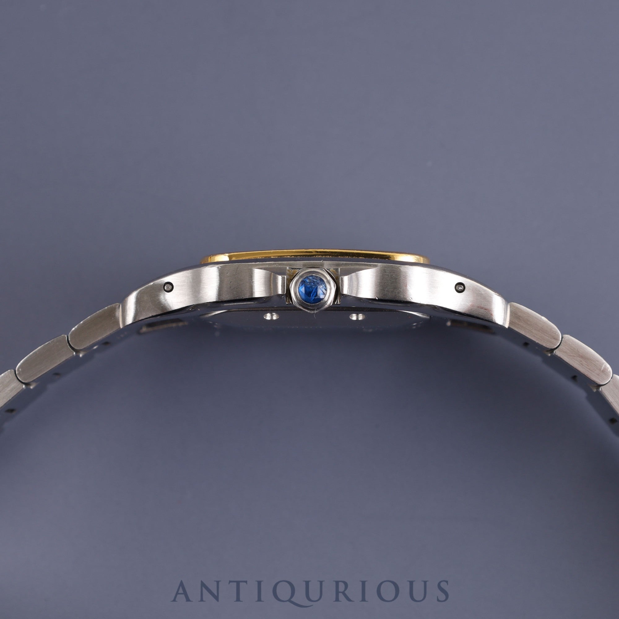 Cartier Santos Galbee LM W20058C4 / 2319 Automatic Cal.- SS / YG Guilloche Dial Overhauled