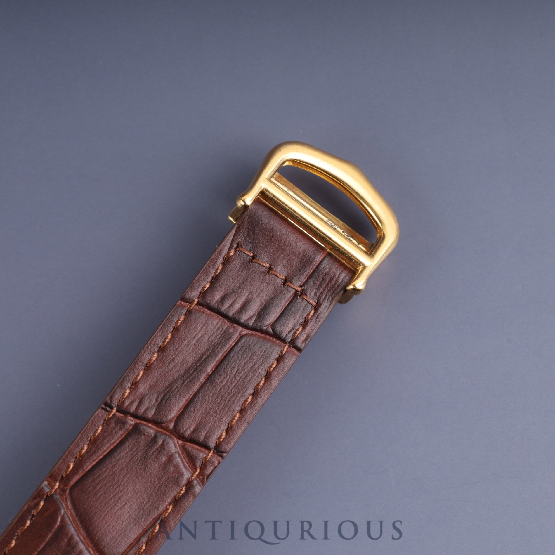 Cartier Must Tank LM 590005 Quartz Cal.90 SV925 Leather Genuine D Buckle (GP) Arabic CC Dial Overhauled