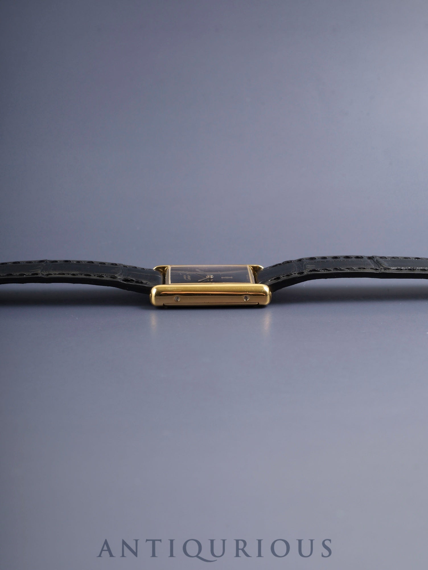 カルティエ マストタンク LM 手巻き Cal.ETA2512 SV925 カミーユ・フォルネ製ベルト オニキス文字盤(SWISS MADE表記)新品仕上げ済み カルティエブティックにてコンプリートサービス済み