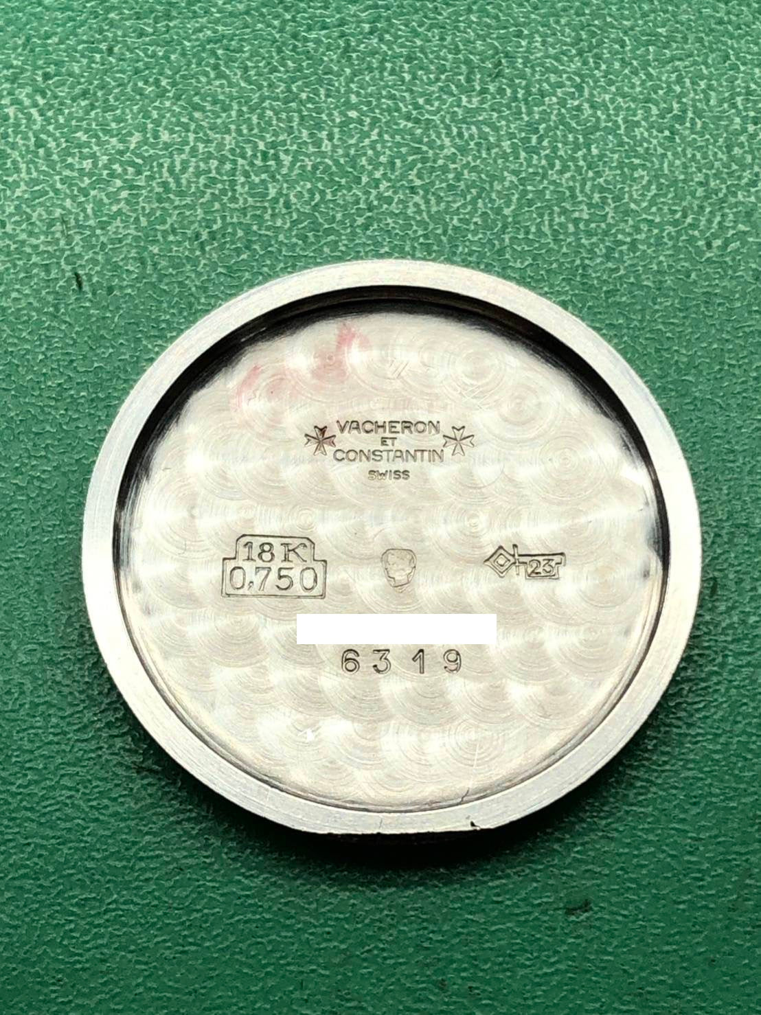 Vacheron Constantin Small Second 6319 Manual Winding Cal.K1001/1 WG Leather Silver Dial