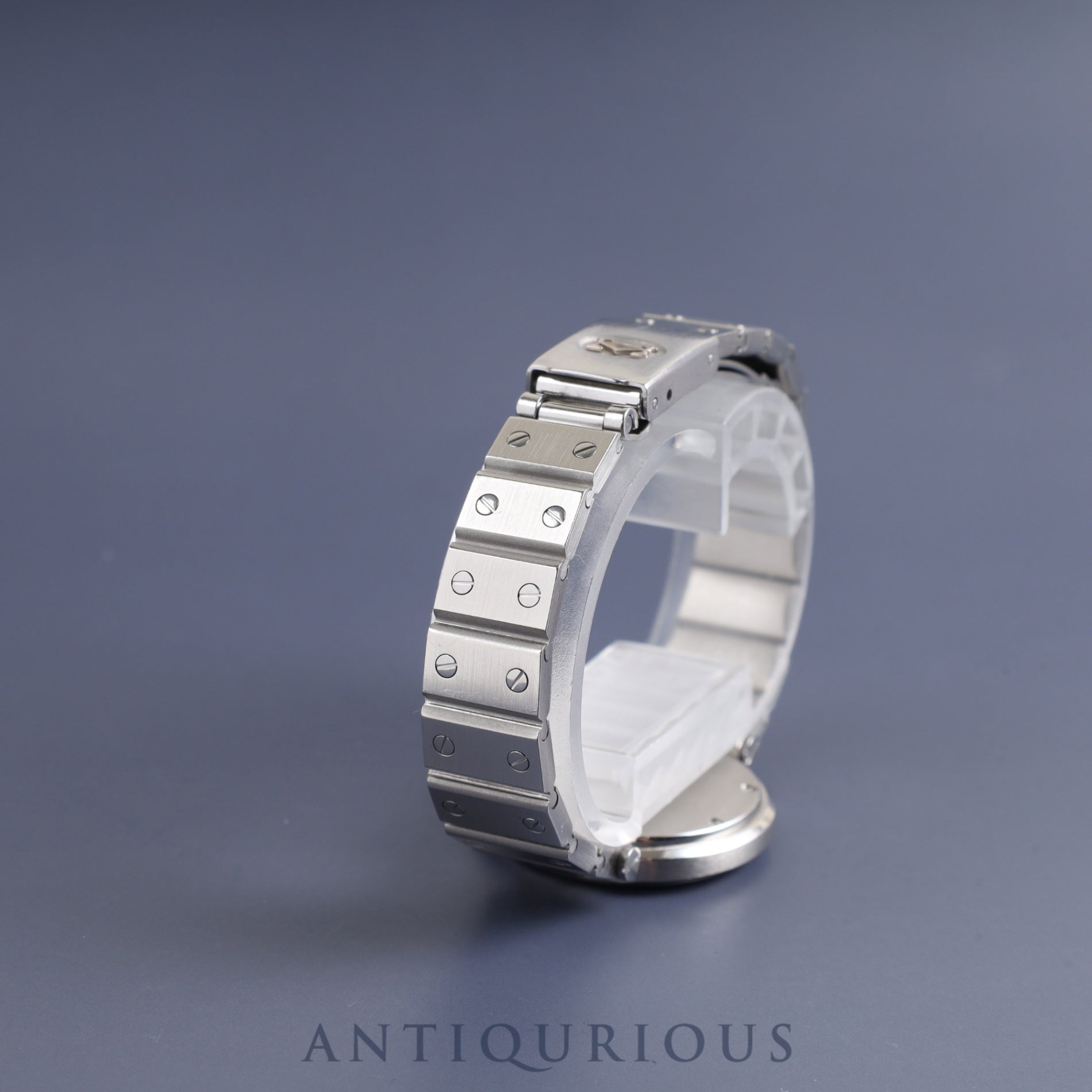 Cartier Santos Vendome SM 8192 Quartz SS SS Ghost (Gray) Dial Complete service (full maintenance) completed at Cartier boutique