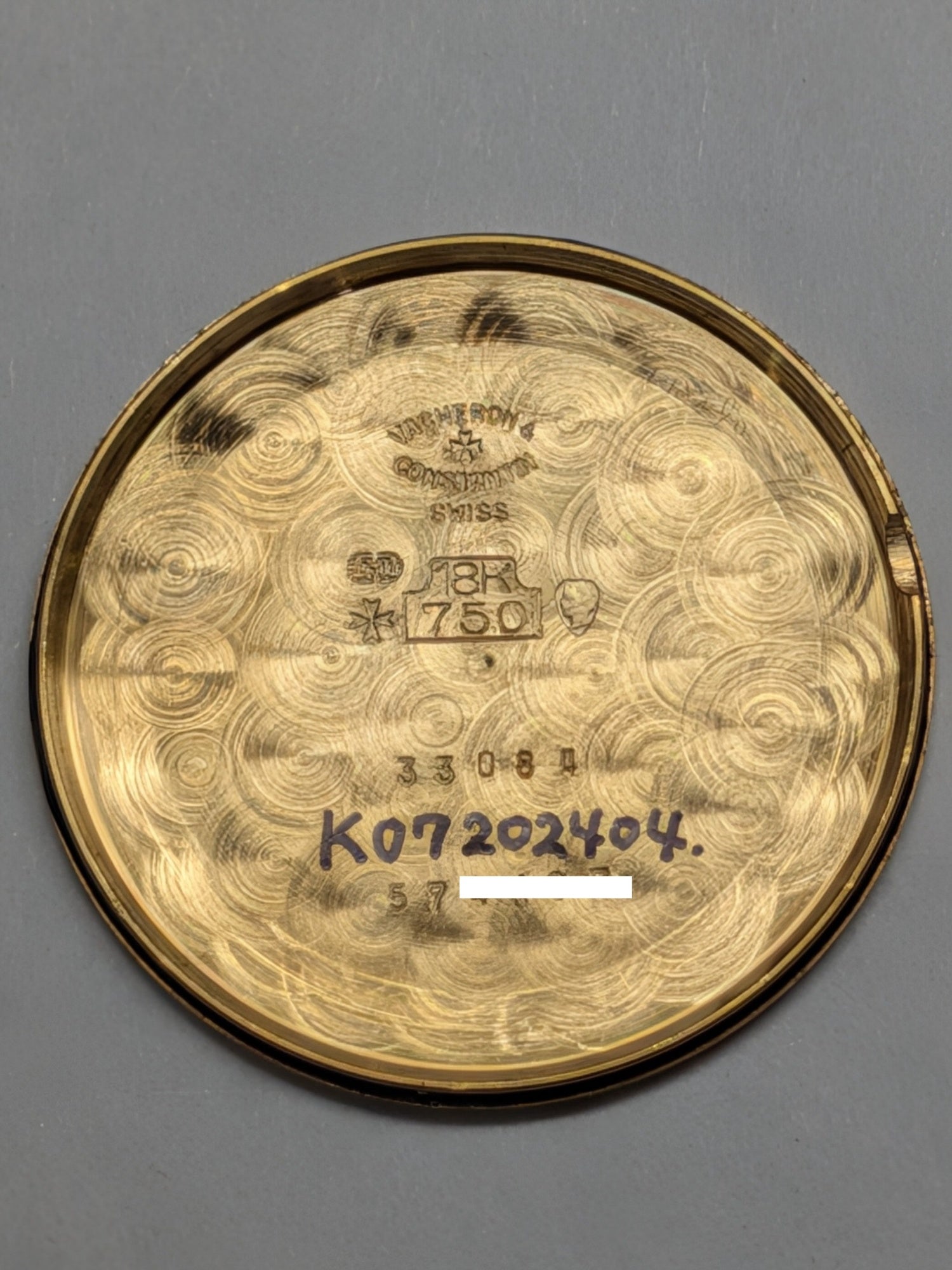 ヴァシュロン・コンスタンタン ヒストリカル 250周年記念 33084 手巻き Cal.1003/1 750YG 革 純正ピンバックル(750YG)ゴールドローマン文字盤 1985年 オーバーホール済み