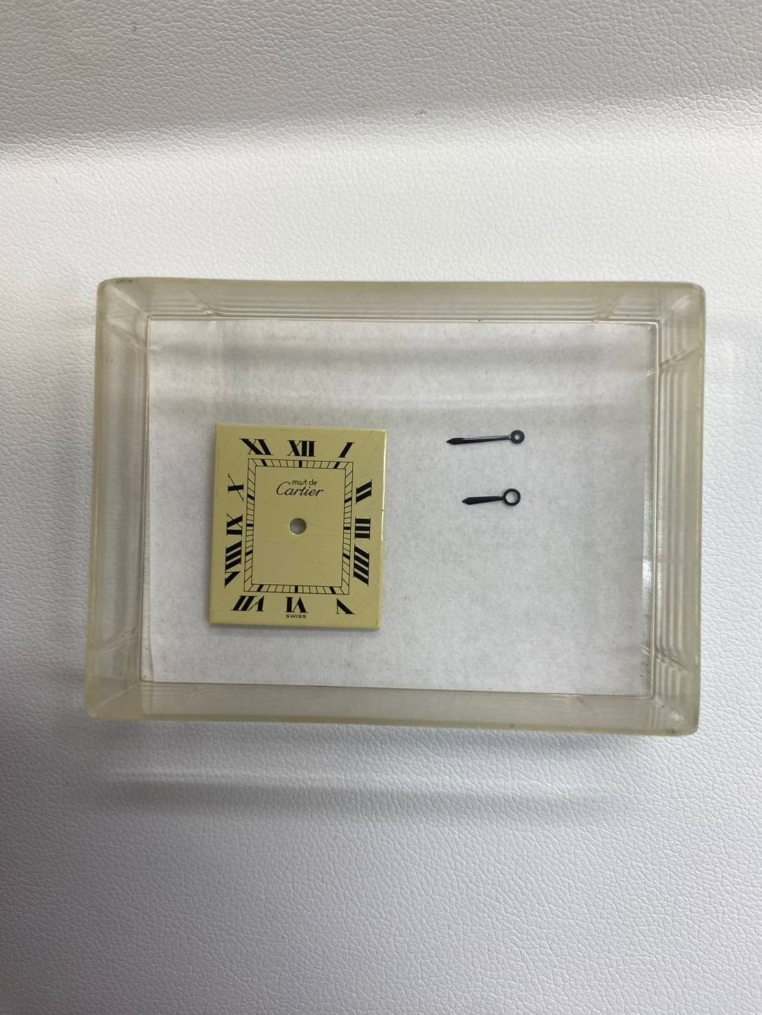 Cartier Must Tank LM Manual winding Cal.78-1 925 Leather Genuine buckle (GP) Ivory Roman dial Overhauled