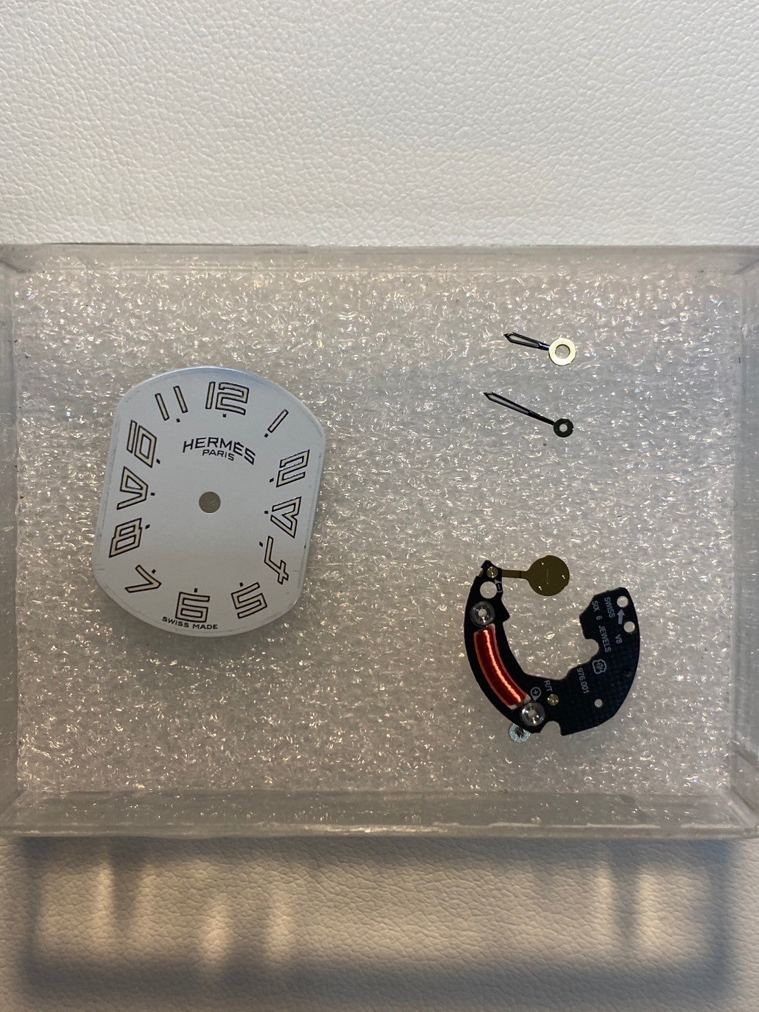 Hermes Rally RA1.220 Quartz Cal.976.001 SS/GP White Dial Overhauled