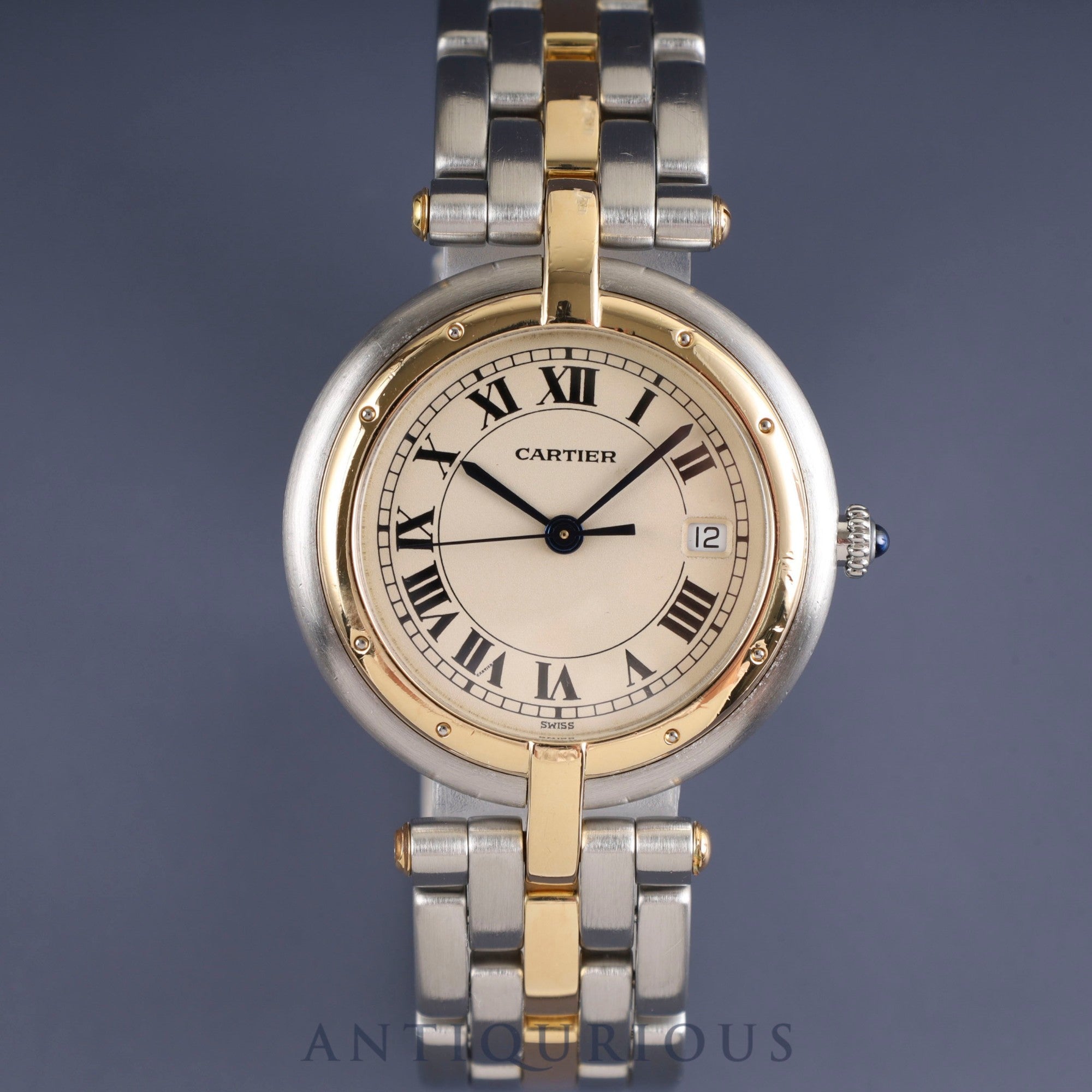 Cartier Panthere Vendome LM 183964 Quartz SS/YG 1 Row White Roman Dial Completely serviced at Cartier boutique