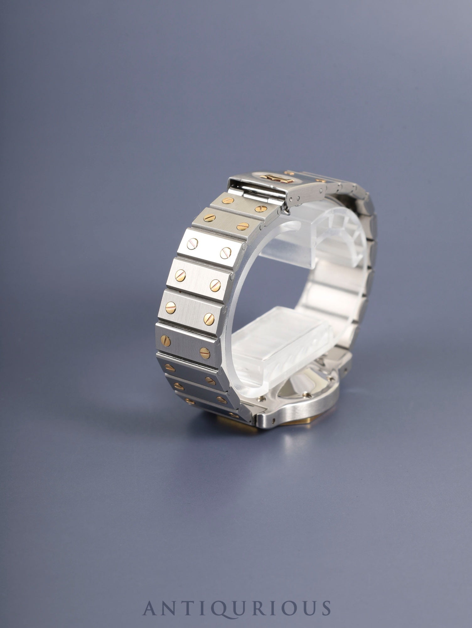 カルティエ サントス オクタゴン LM 2966 自動巻き Cal.077 SS/YG SS/YG ホワイトローマン文字盤 冊子 オーバーホール済み