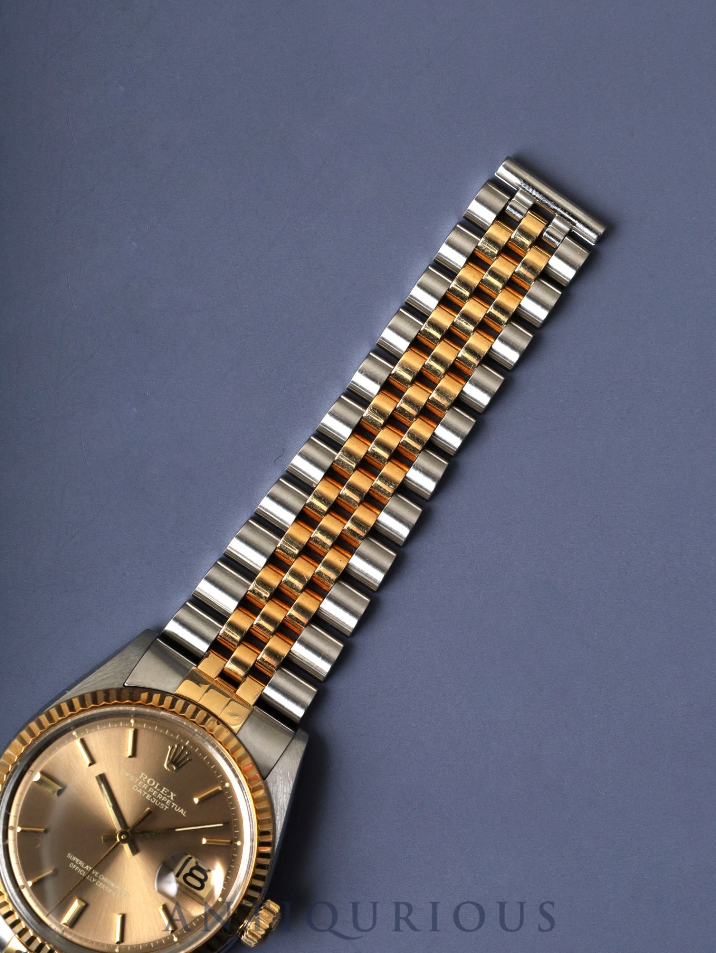 ロレックス デイトジャスト 1601/3 自動巻き Cal.1570 SS/YG SS/YG ゴーストシャンパン文字盤 30番台(1970年) オーバーホール済み