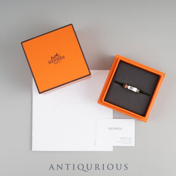エルメス リング クルー・ドゥ・H 5クルー SV925/750PG #57 箱 カード 保証書 (2025年)22年刻