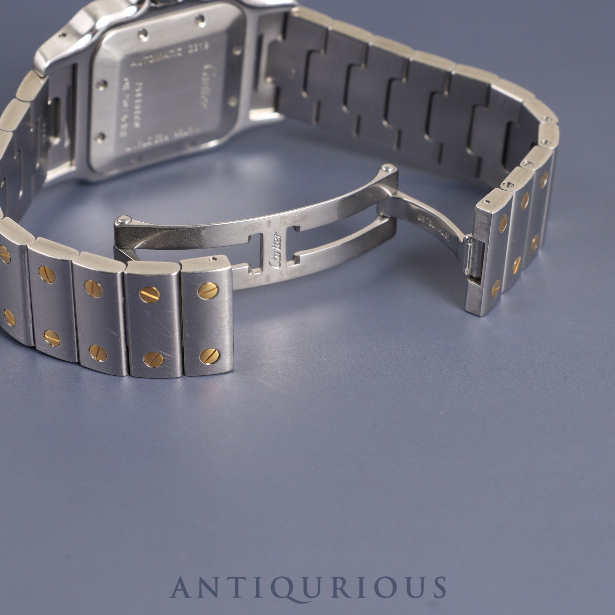 Cartier Santos Galbee LM W20058C4 / 2319 Automatic Cal.- SS / YG Guilloche Dial Overhauled