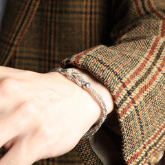 Tiffany Bracelet Center Knot Double Rope SV925