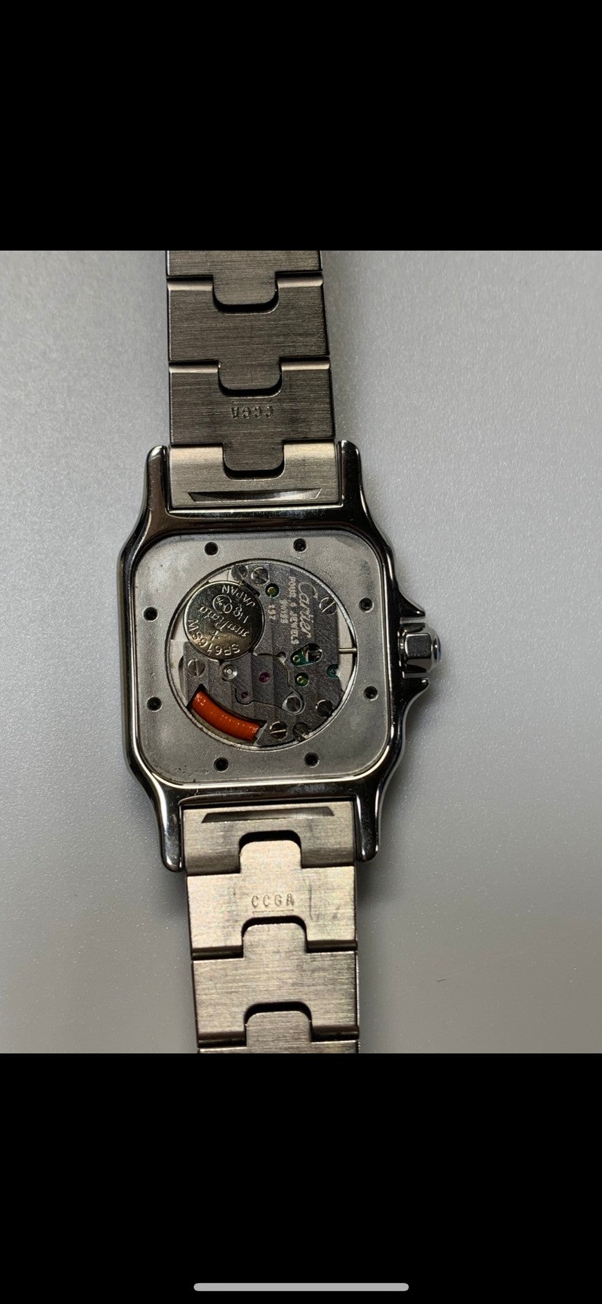 Cartier Santos Galbee SM W20012C4 / 1567 Quartz Cal.157 SS/YG SS/YG White Roman Dial (SWISS MADE) Warranty (2001) Overhauled