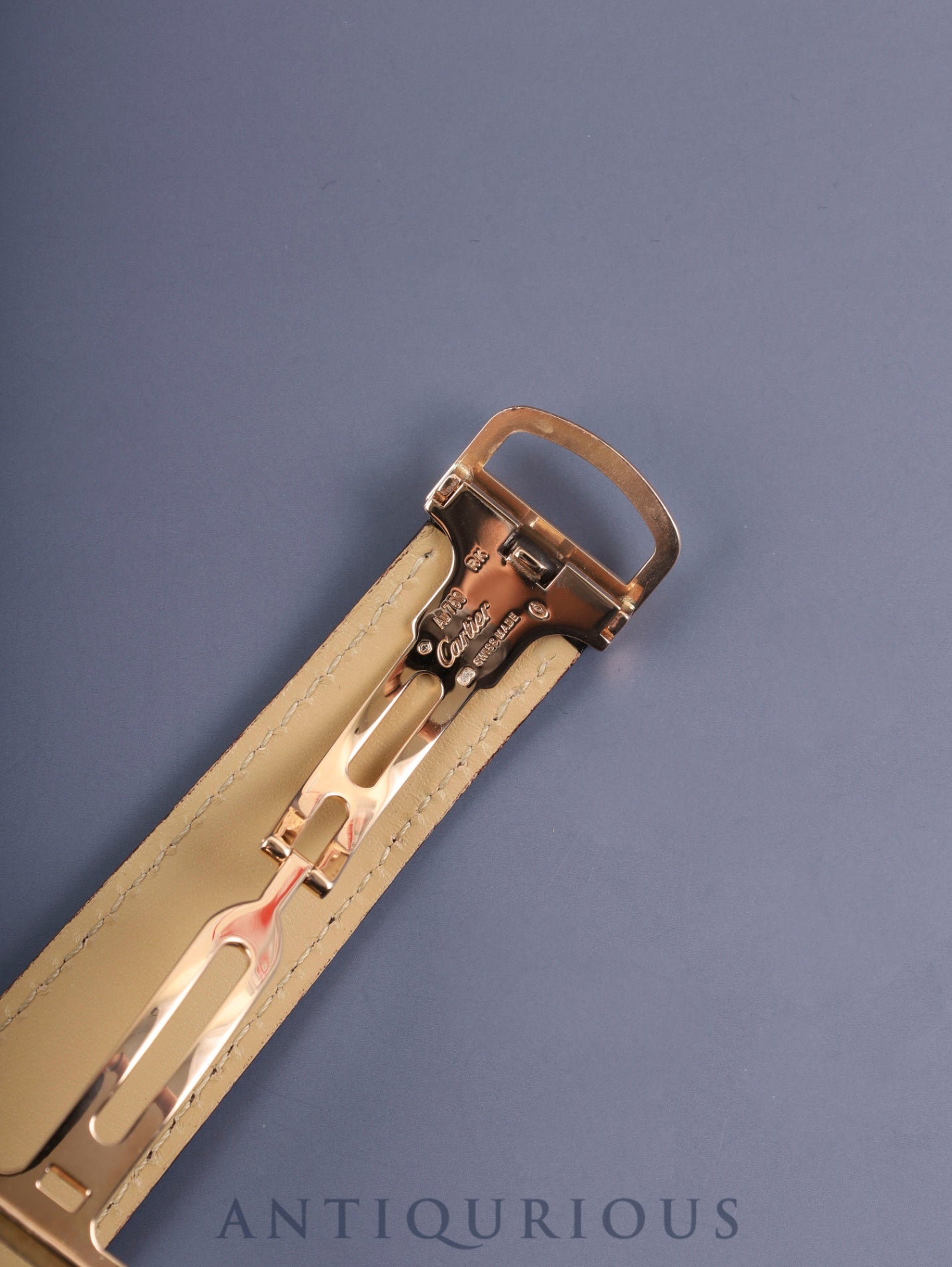 カルティエ タンクルイカルティエ XL W1560003 / 3185 自動巻き Cal.9753MC AU750(PG) 革 純正Dバックル(AU750)PG シルバーギョーシェ文字盤 箱 保証書(2017年) オーバーホール済み