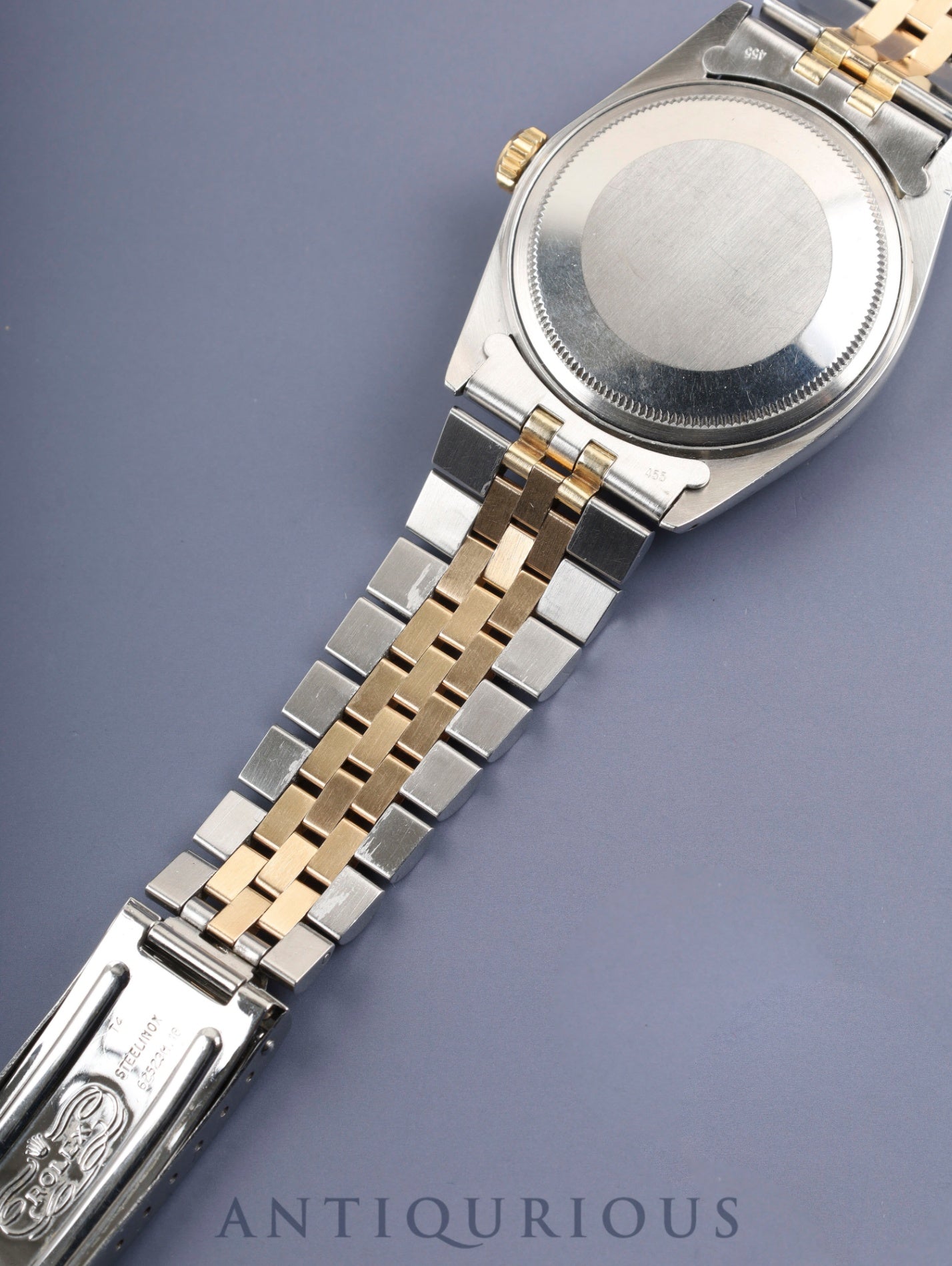 ロレックス デイトジャスト 1601 自動巻き Cal.1570 SS/YG SS/YG シルバー文字盤 38番(1973年)国際サービス保証(2014年)オーバーホール済み