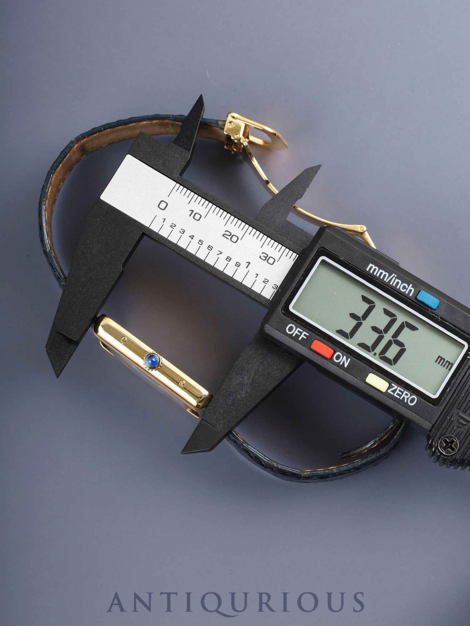 カルティエ マストタンク GM(XL)2413 クォーツ Cal.87 SV925 純正革ベルト 純正Dバックル(GP) テレフォンアラビア文字盤(SWISS MADE表記) 箱 カルティエブティックにてコンプリートサービス済み