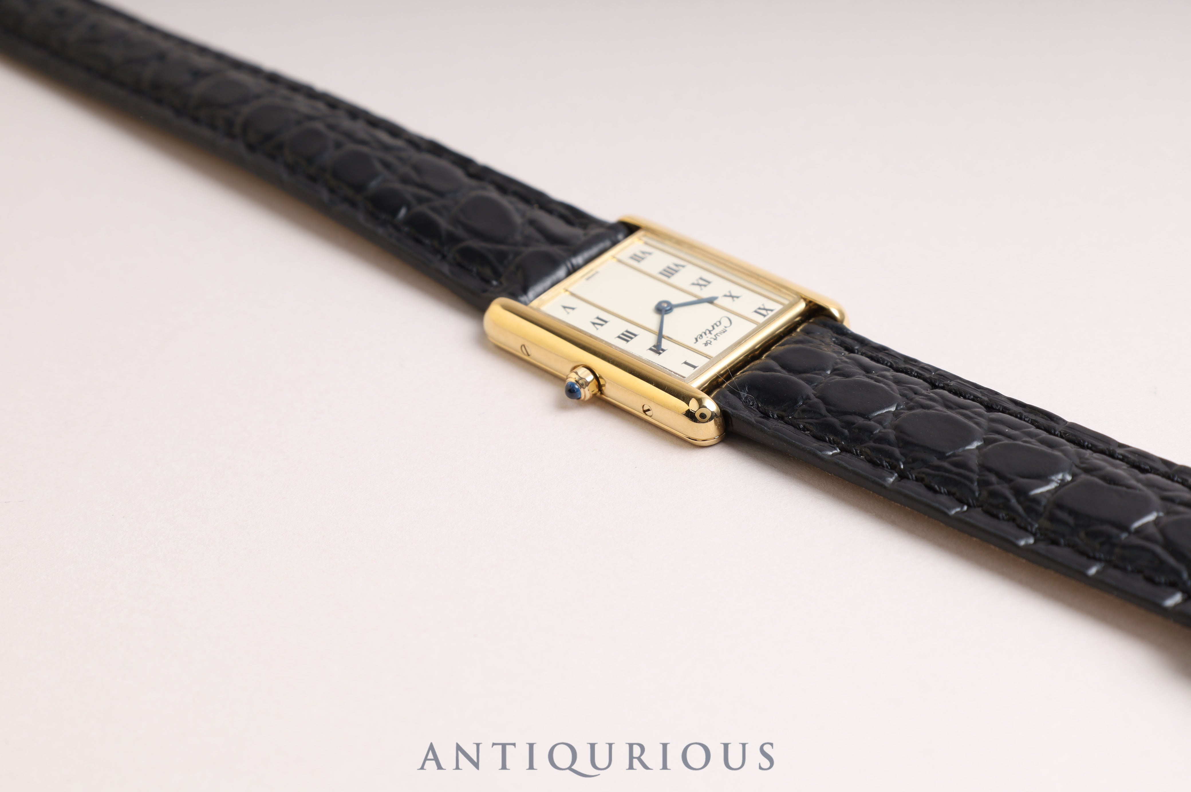 Cartier Must Tank LM QZ Straight Roman Dial