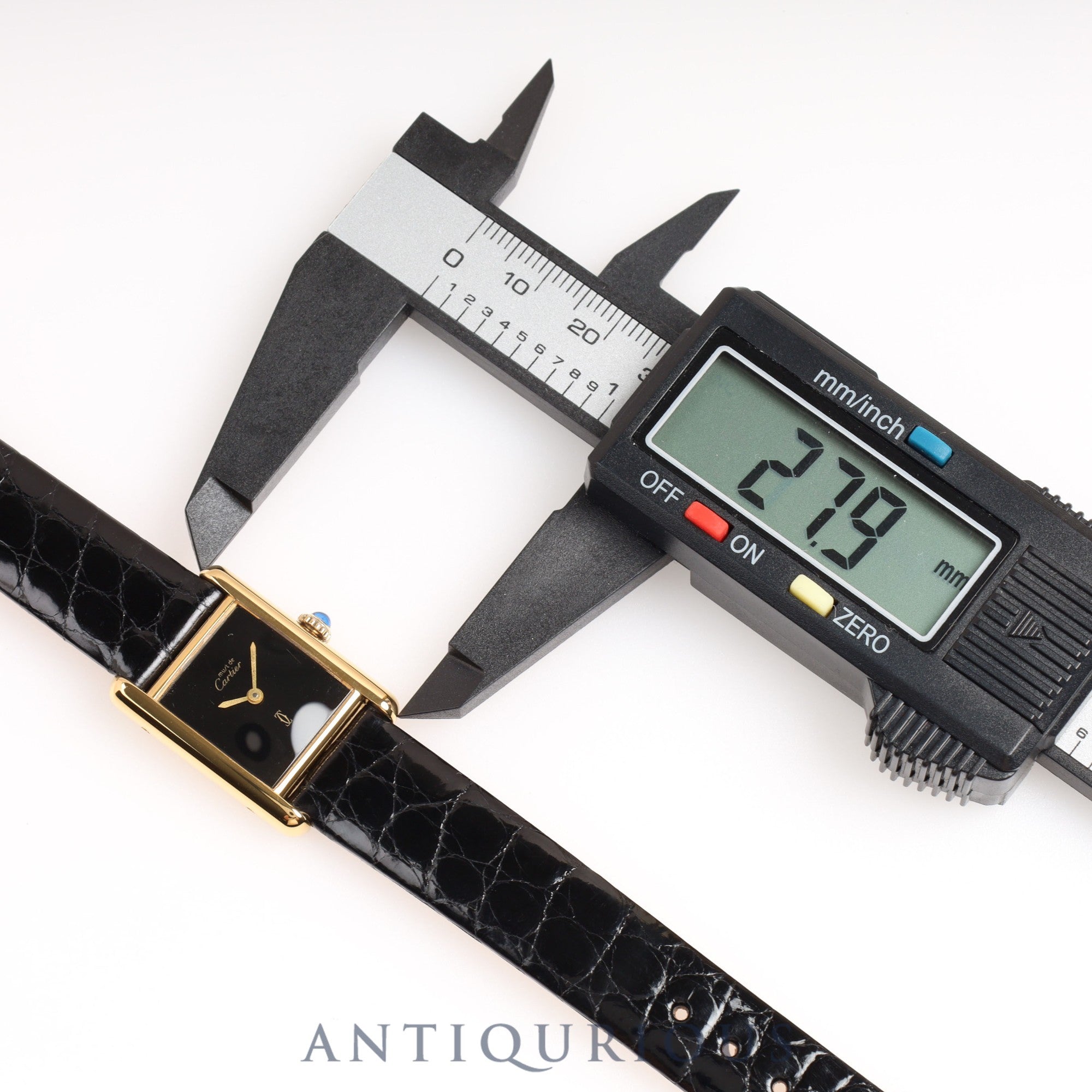 カルティエ マストタンクSM 手巻き ブラックオニキス文字盤